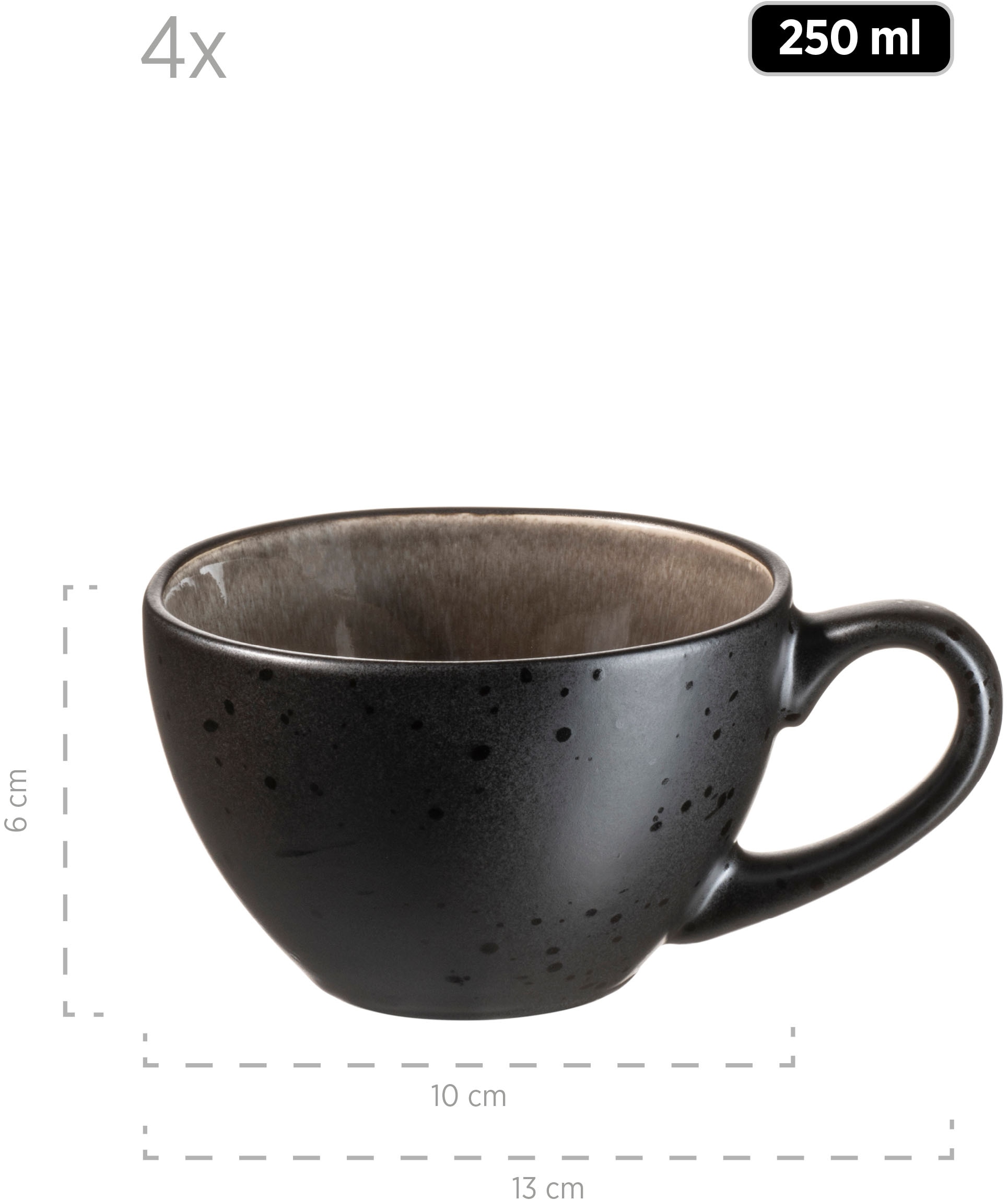 MÄSER Tasse »NIARA ORGANIC, Kaffeetassen-Set, Keramik«