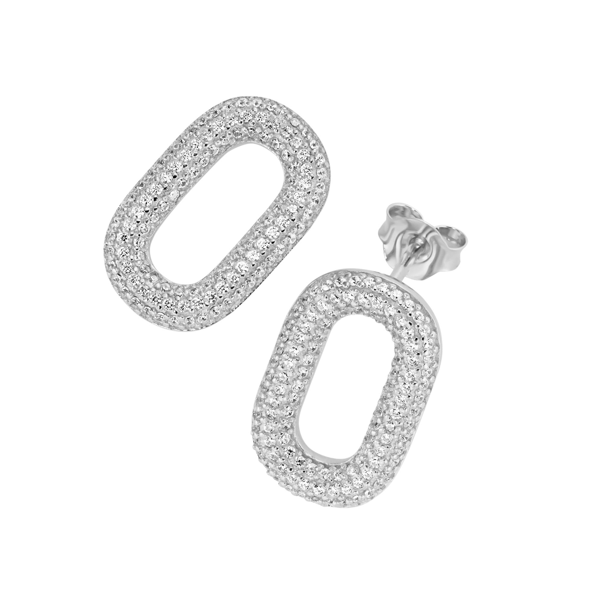 GIORGIO MARTELLO MILANO Paar Ohrstecker »mit weißen Zirkonia, Silber 925«