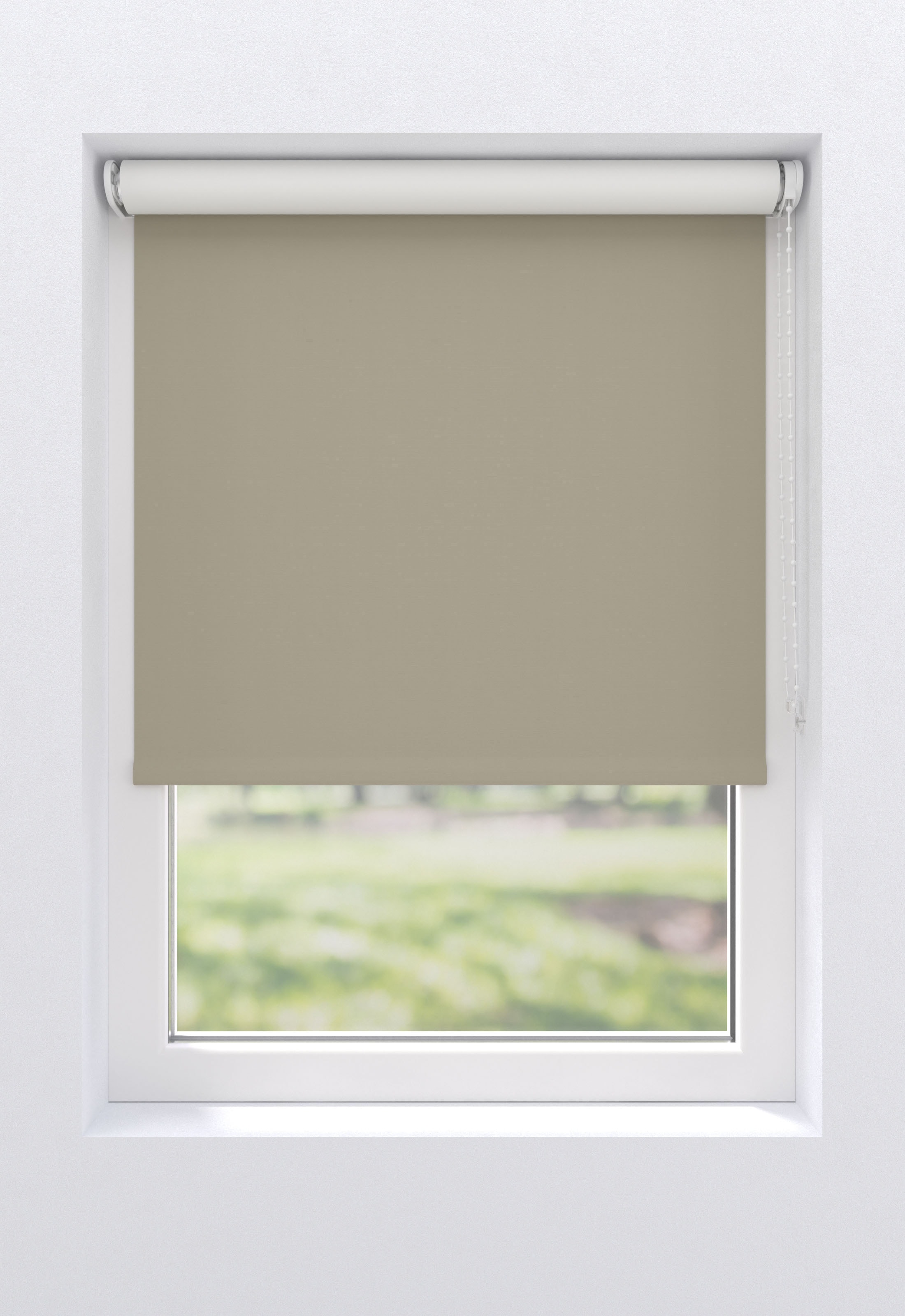 Rollo MY HOME, B:210cm H:190cm, grau, Polyester, Küche, Rollos, "Ina", weiße Rückseite, Klemmfix oder Schraubmontage