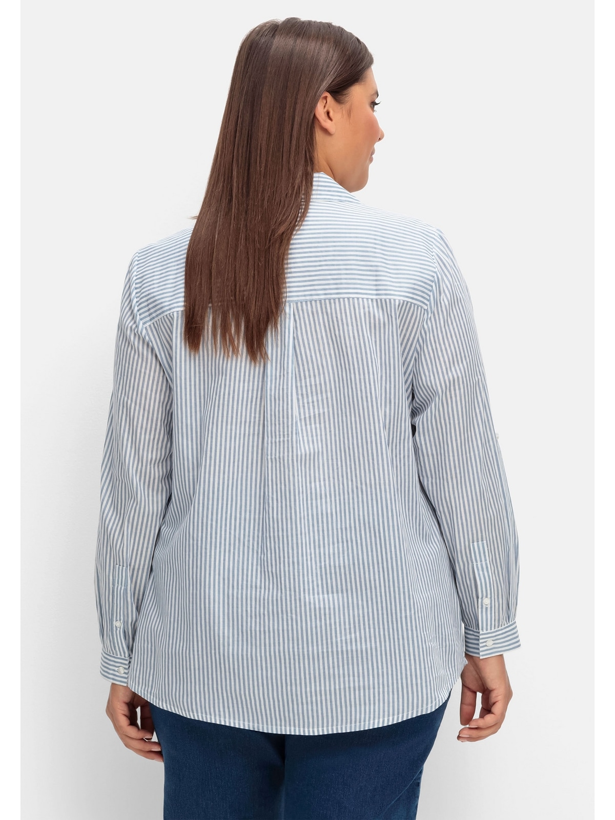 BAUR Größen«, Sheego »Große mit bestellen Hemdbluse | online Krempelfunktion