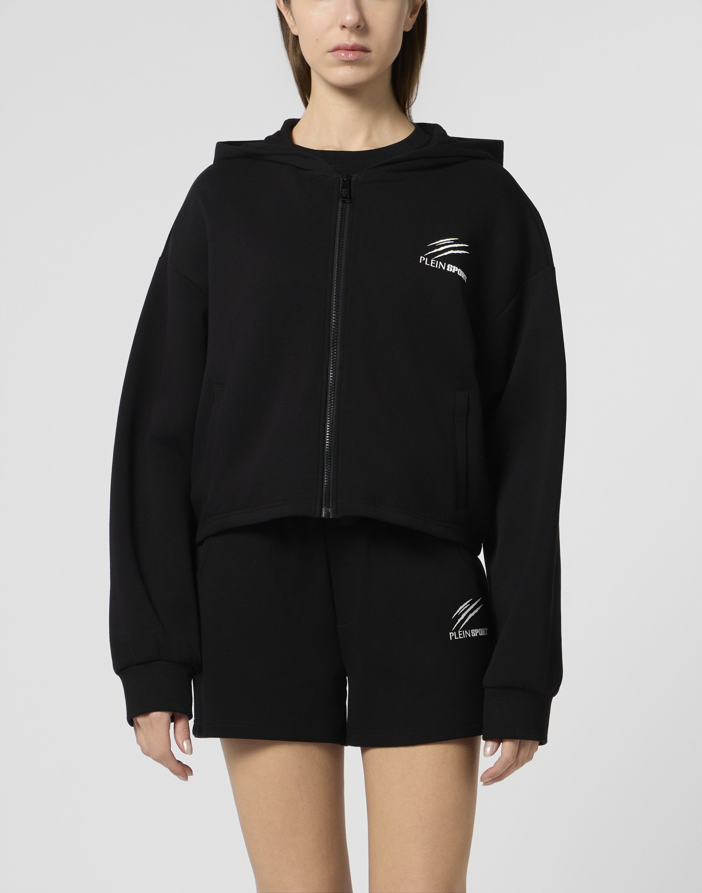 PLEIN SPORT Kapuzensweatjacke »Zip Hoodie Icon Scratch«