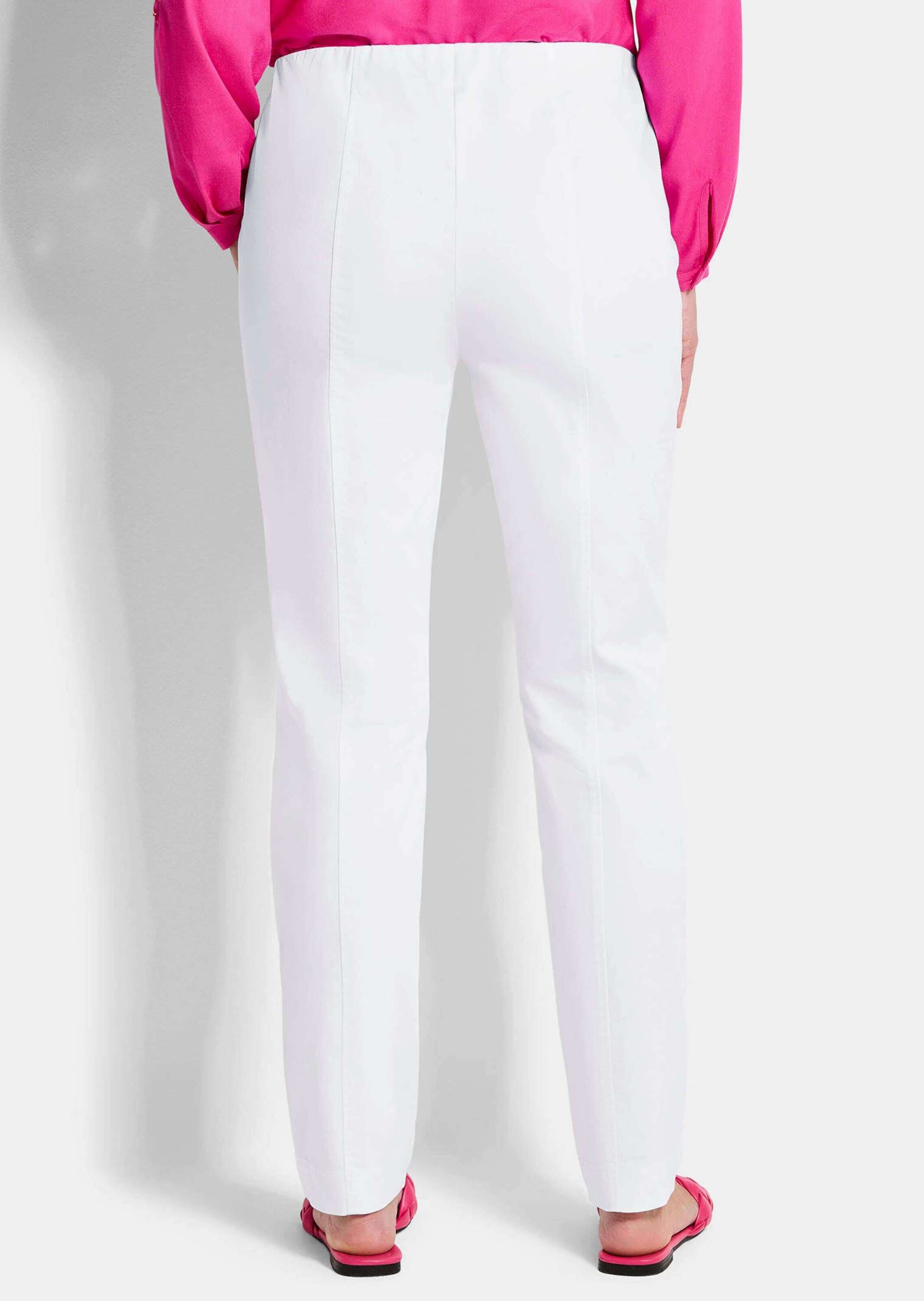 GOLDNER Chinohose »Kurzgröße Jerseyhose mit Schlupfbund«  Reissverschluß-Optik