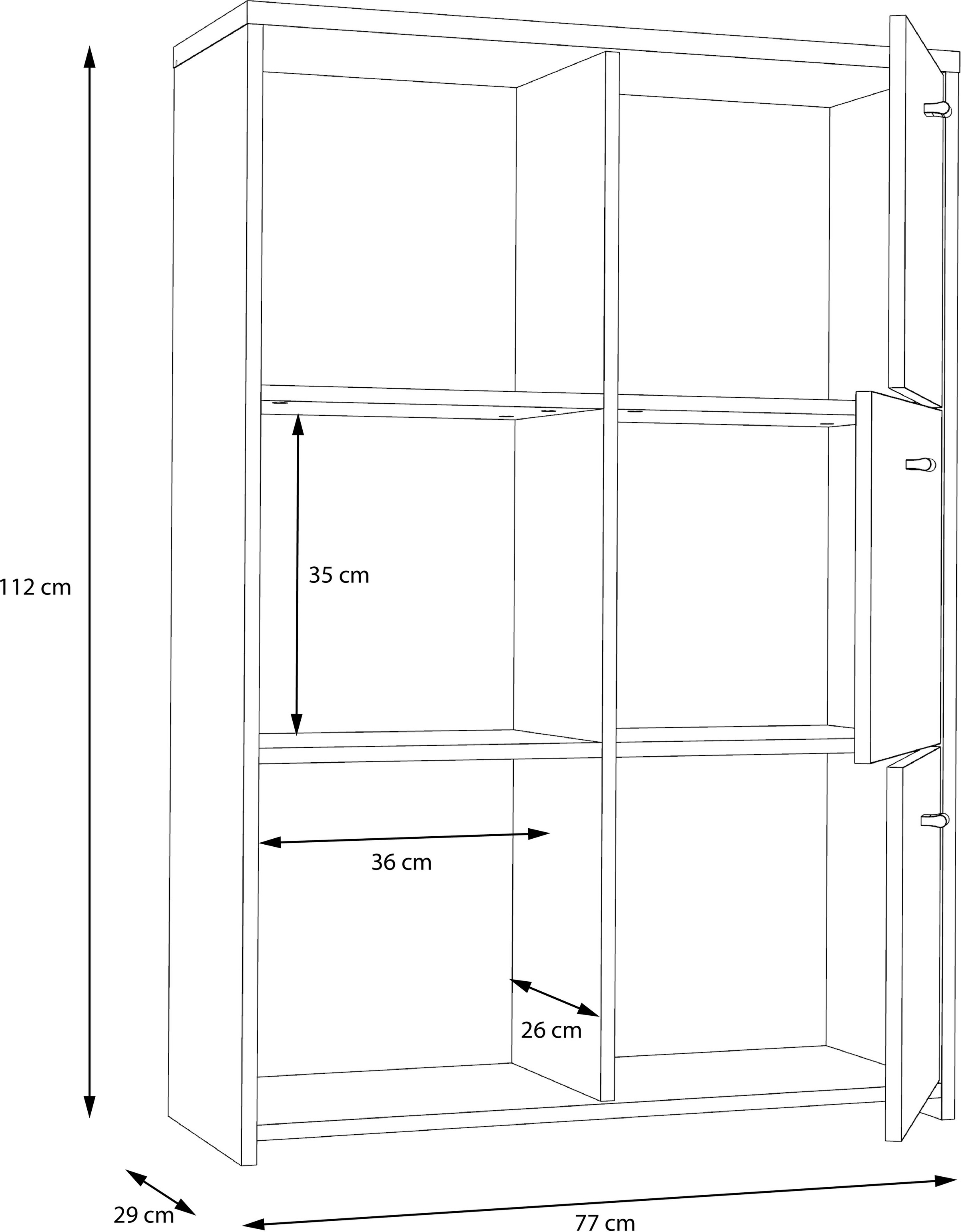 FORTE Kommode »CHEST«, Breite ca. 77 cm