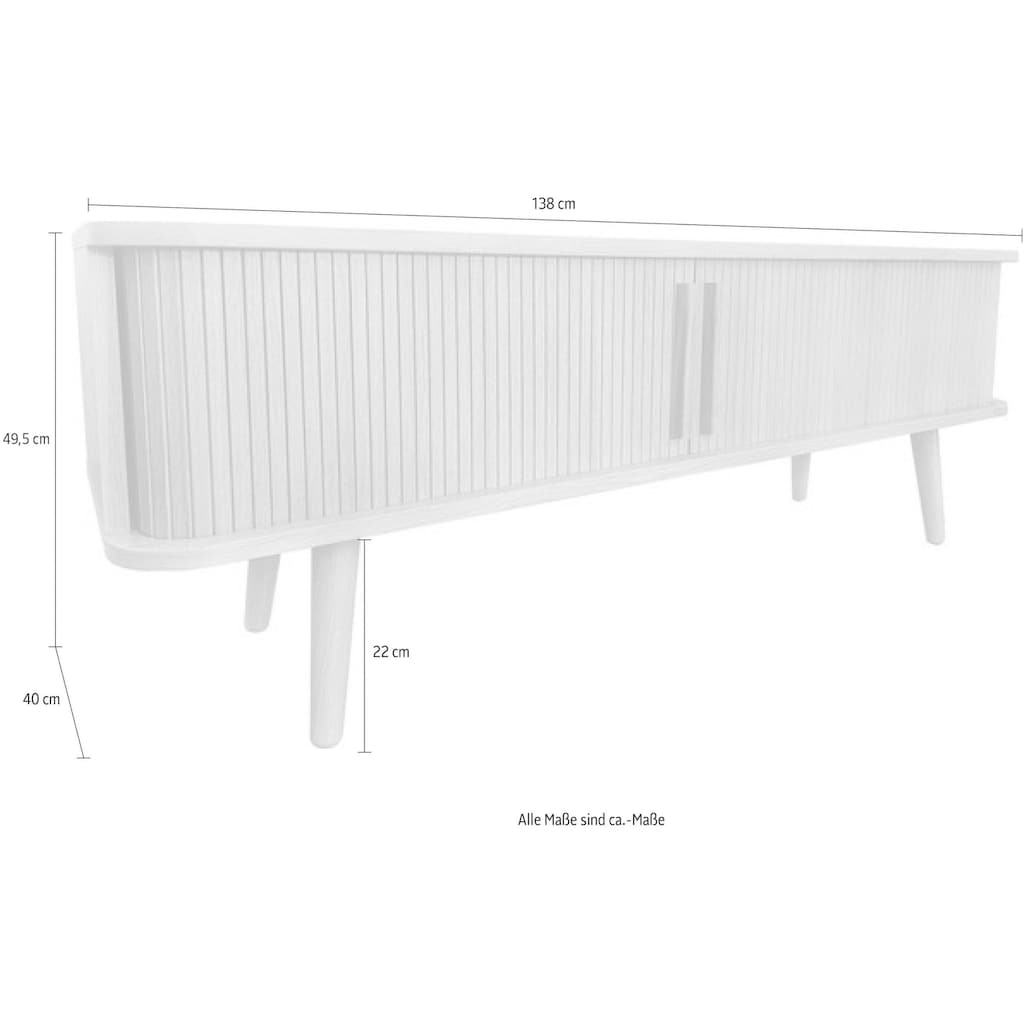 Woodman TV-Board »Rove«, besonderes Design, Breite 138 cm, mit Eichenholzfurnier