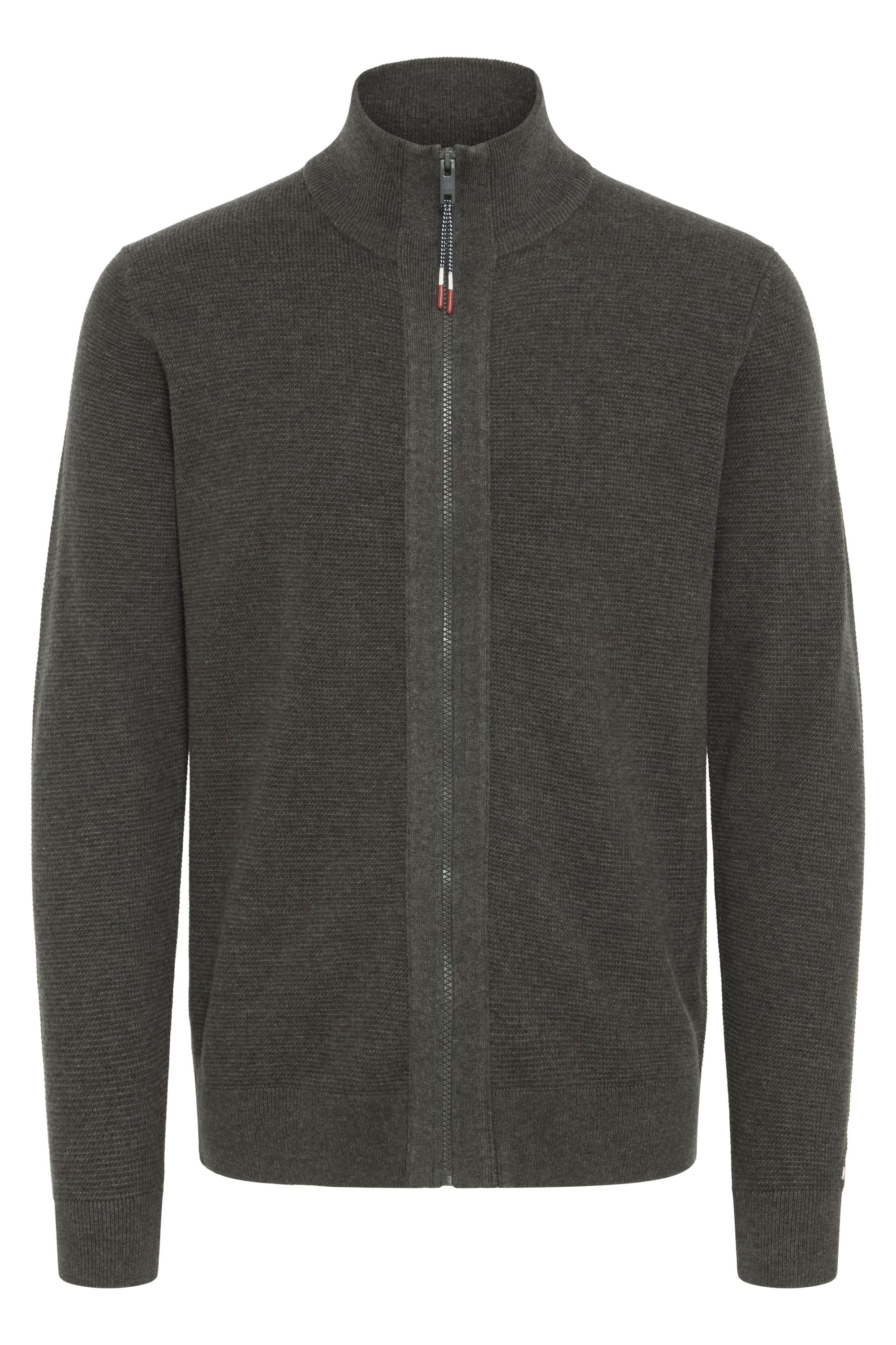 FQ1924 Herren Strickjacke "Trainingsjacke FQGRANBY", grau, Gr. M, Obermaterial: 100% Baumwolle CO., Strickjacken