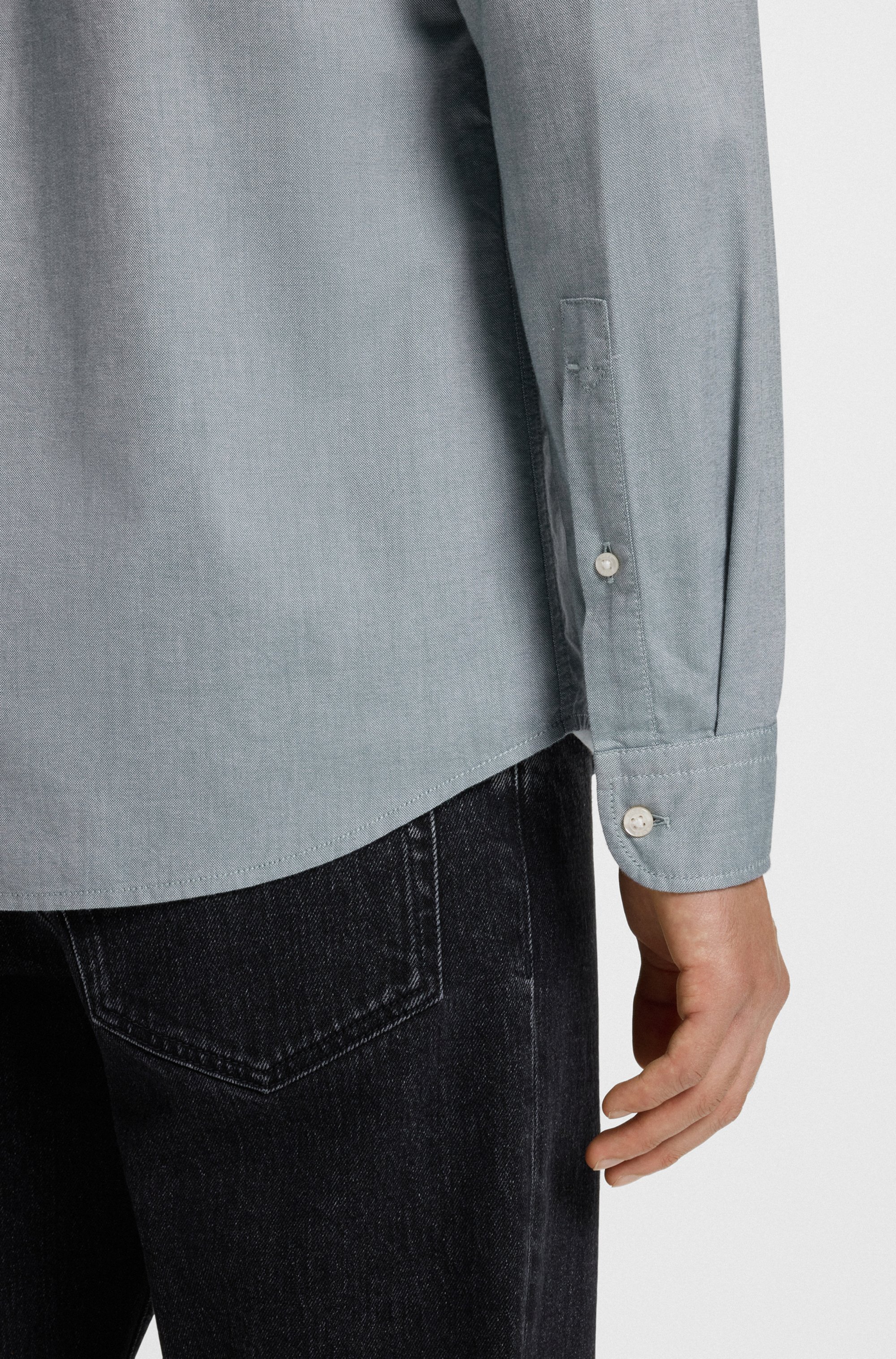 Thumbnail - BOSS ORANGE Businesshemd "Rickert" mit Button-down-Kragen