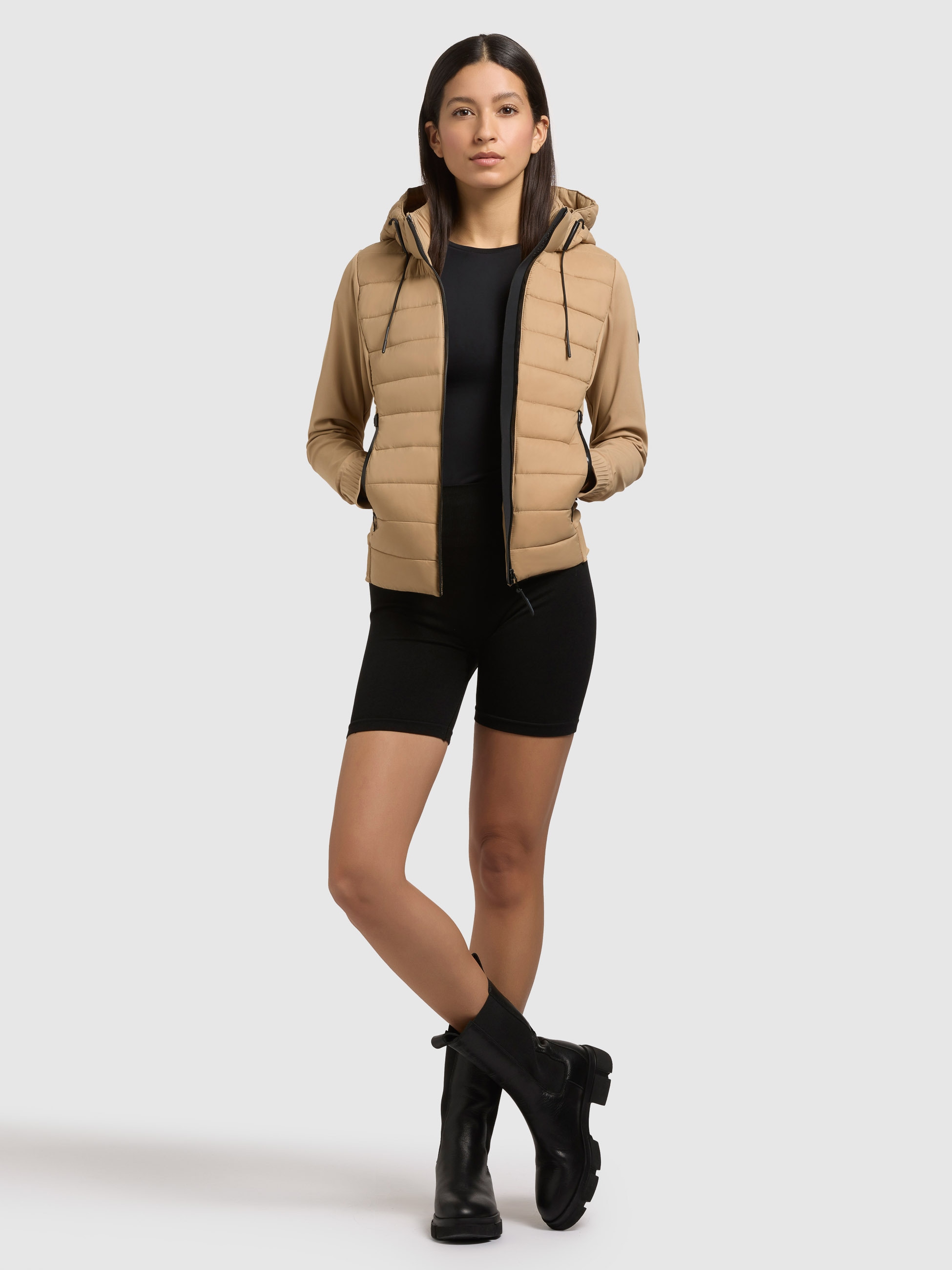 khujo Steppjacke »TIHA«, mit Kapuze