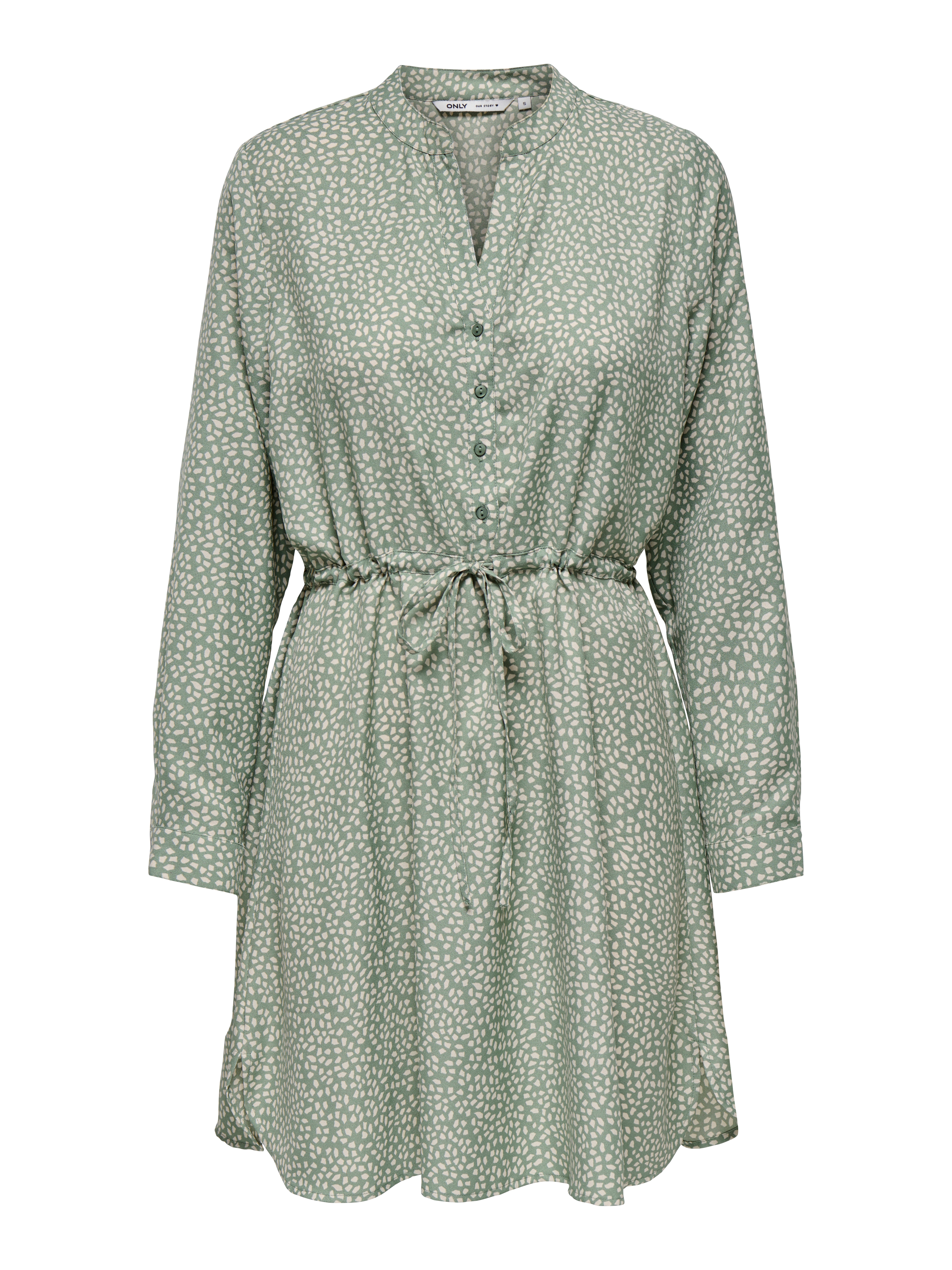 ONLY Druckkleid "ONLCORY LIFE L/S V-NECK TUNIC WVN NOOS" Sommerkleid mit Ta günstig online kaufen