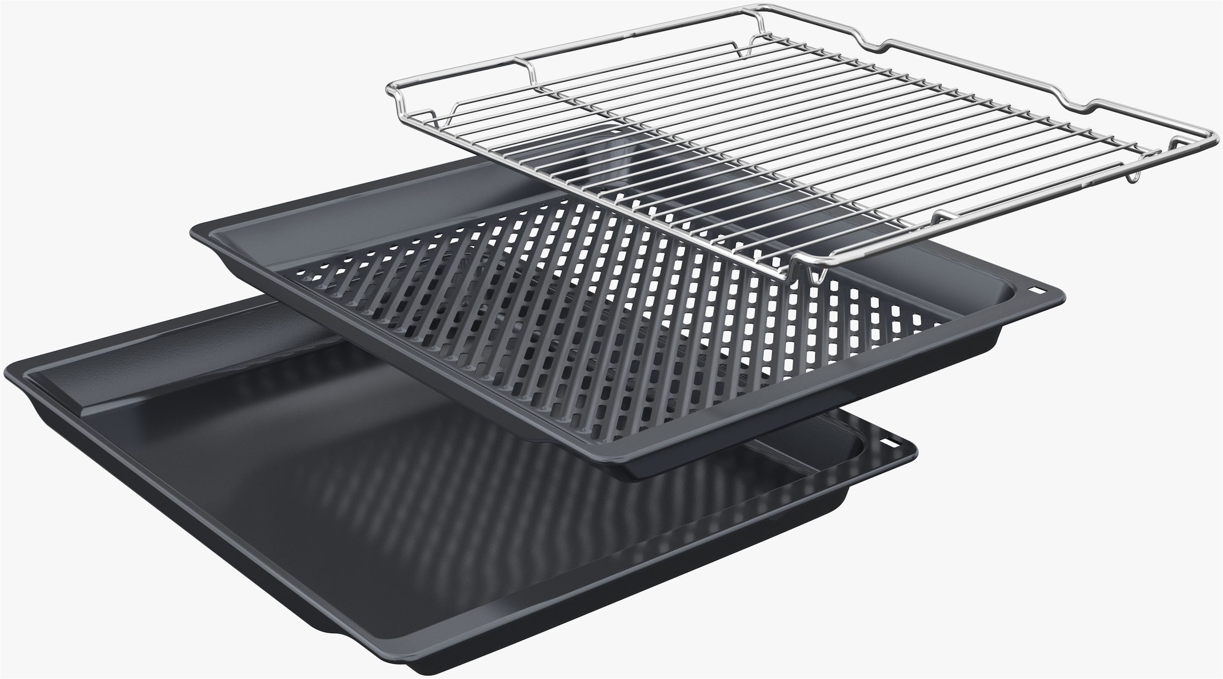 BOSCH Pyrolyse Backofen Serie 4 »HBA272BB3« mit Teleskopauszug nachrüstbar Air Fry für knusprige Lebensmittel & automatische Selbstreinigung