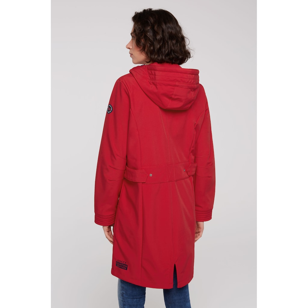 SOCCX Softshelljacke, mit Kapuze