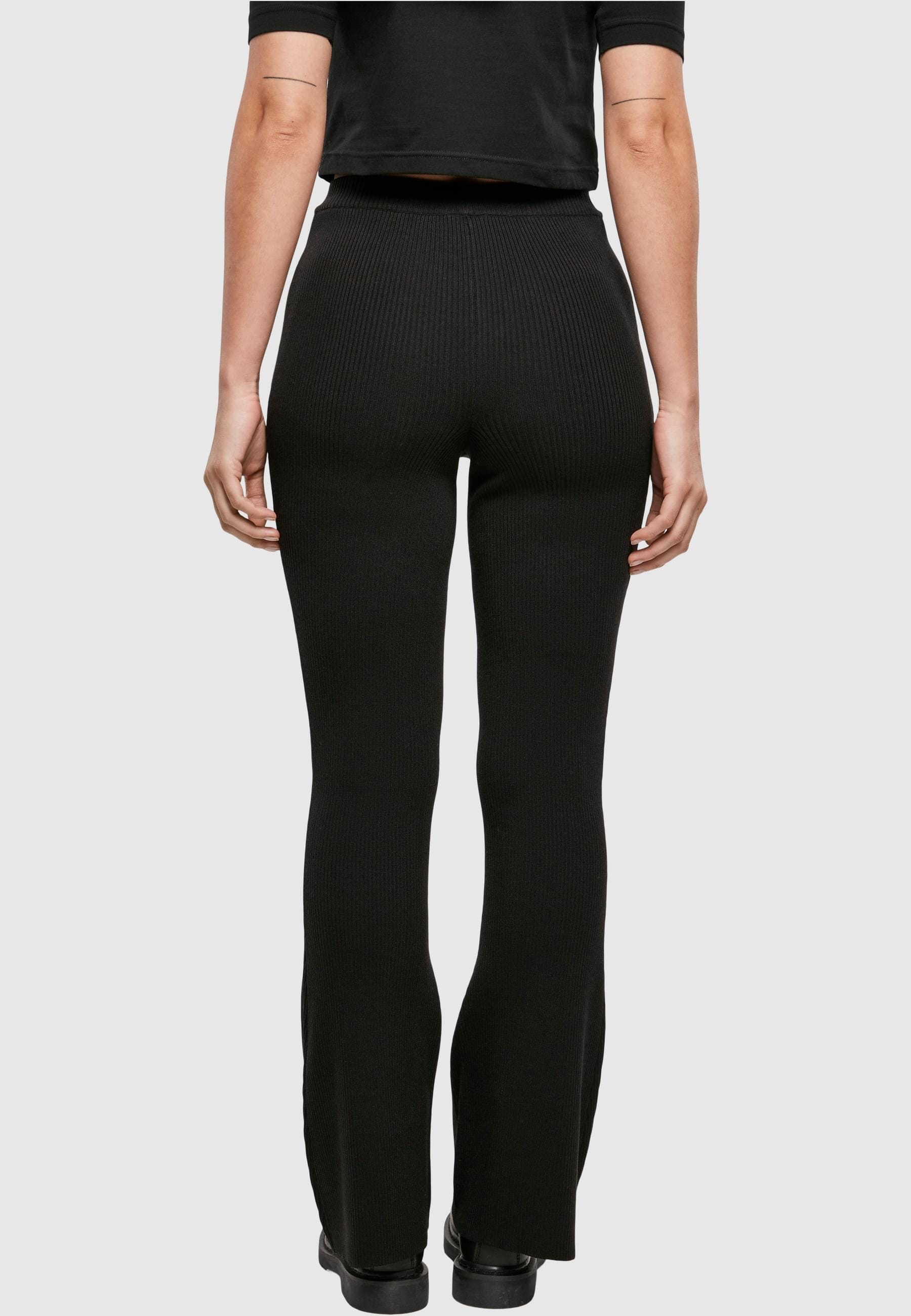 URBAN CLASSICS Leggings »Urban Classics Damen Ladies Rib Knit Bootcut Leggings«, (1 tlg.)