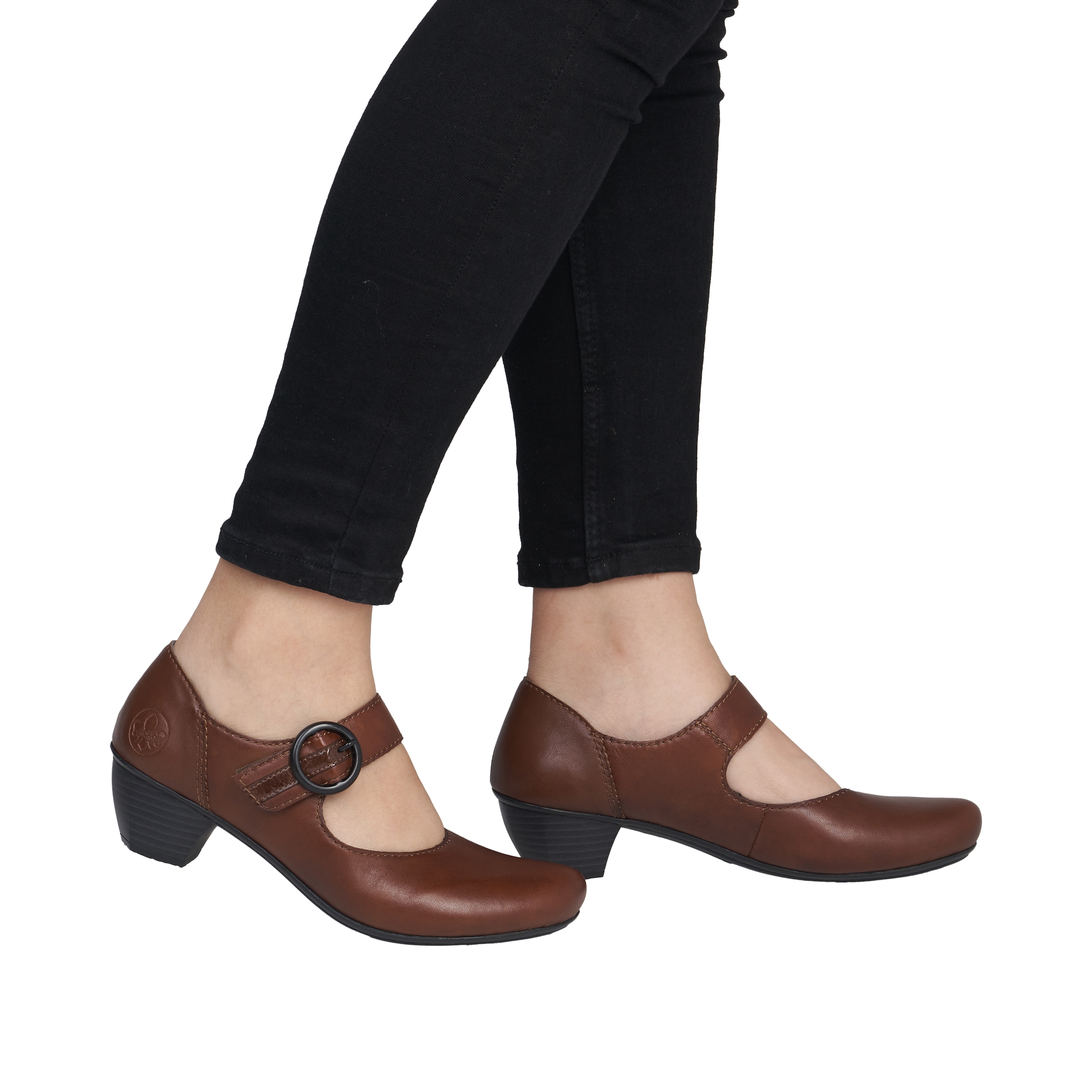 Rieker Spangenpumps  , Festtagsschuh, Pumps, Trichterabsatz, mit Klettriemchen