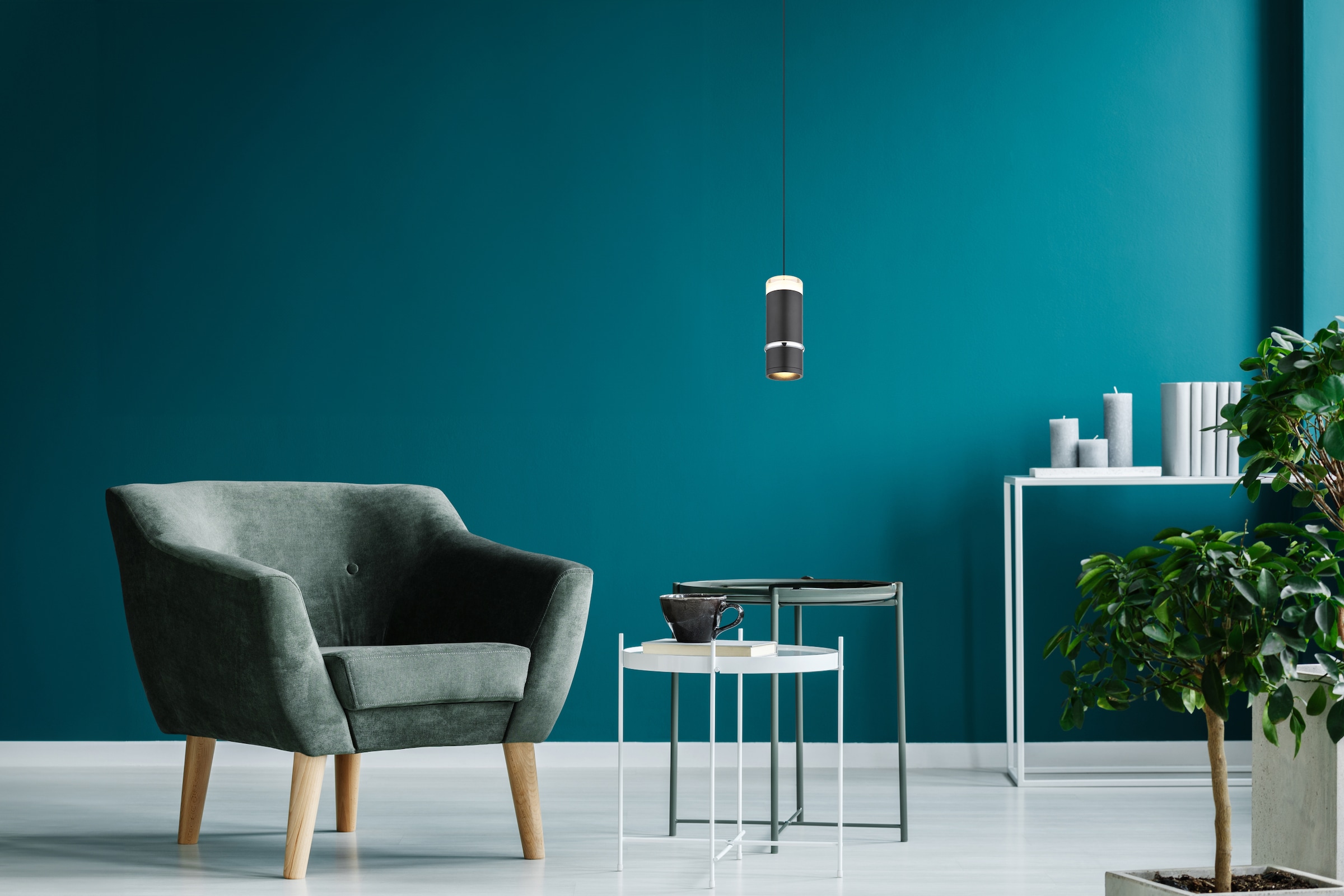 GLOBO LIGHTING LED Pendelleuchte »ALVARADO«, Leuchtmittel LED-Modul | LED fest integriert, Hängelampe/Hängeleuchte/Wohnzimmer/Esstisch/Lichtkegel verstellbar