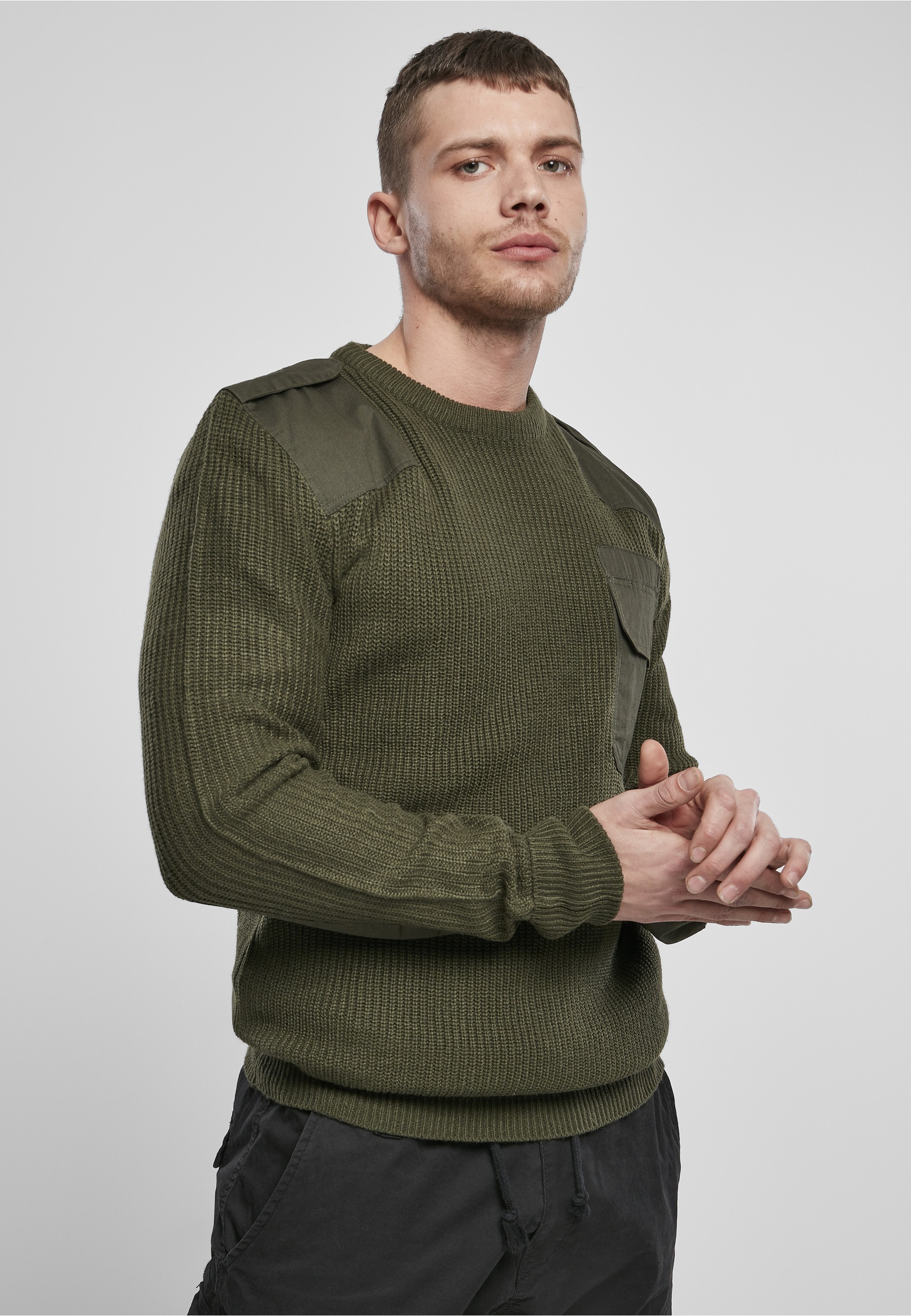 Thumbnail - Brandit Rundhalspullover "Brandit Herren Military Sweater" 1 Stk.