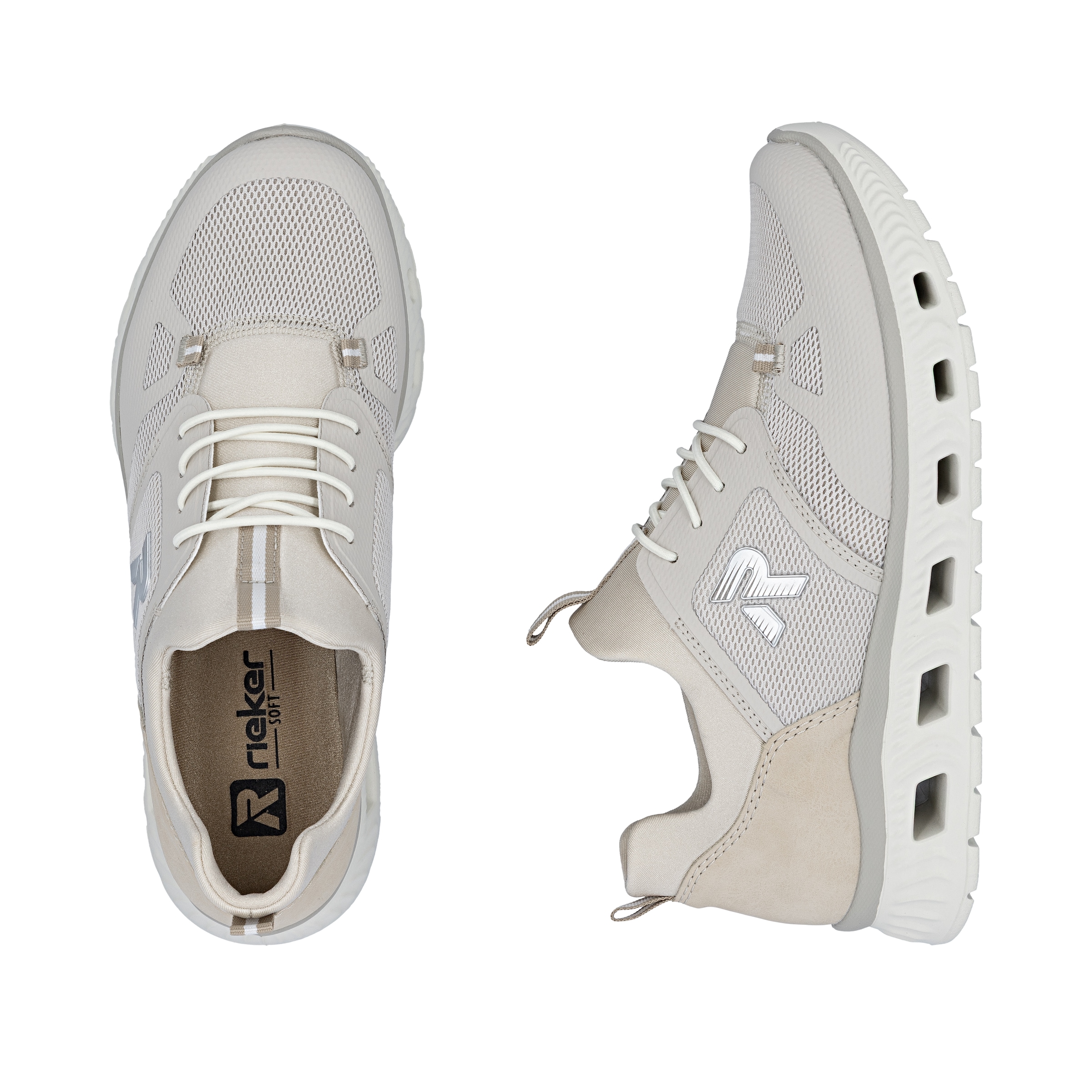 Rieker Slip-On Sneaker  Slipper, Freizeitsneaker, Halbschuh mit MemoSoft- Innensohle