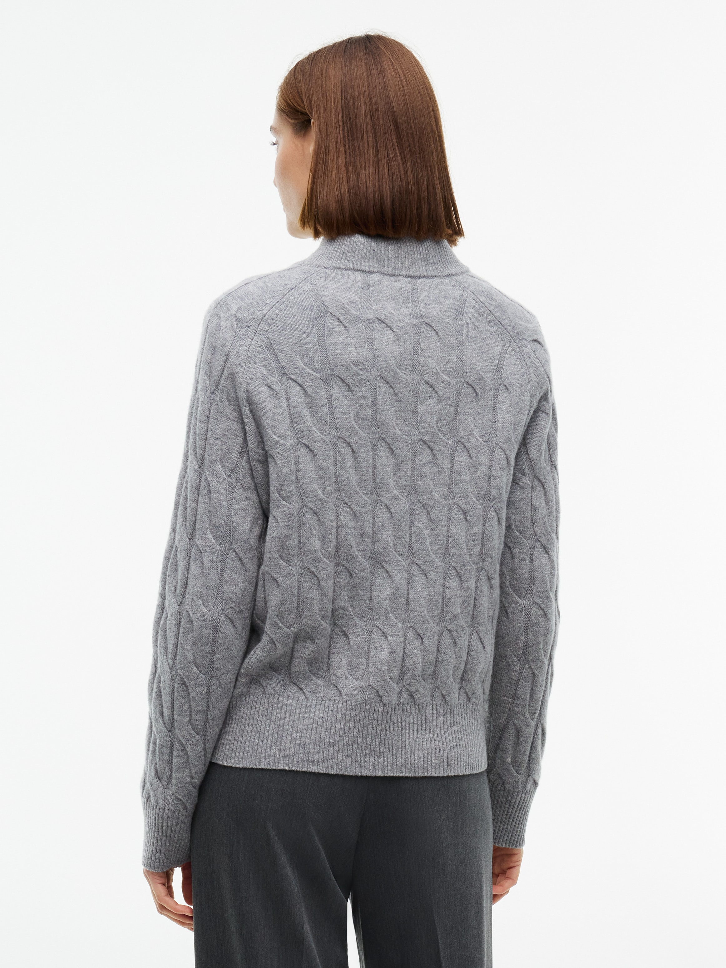 Tommy Hilfiger Strickpullover »SOFT WOOL CABLE MK-NK HENLEY« Wolle, mit Zopfmuster