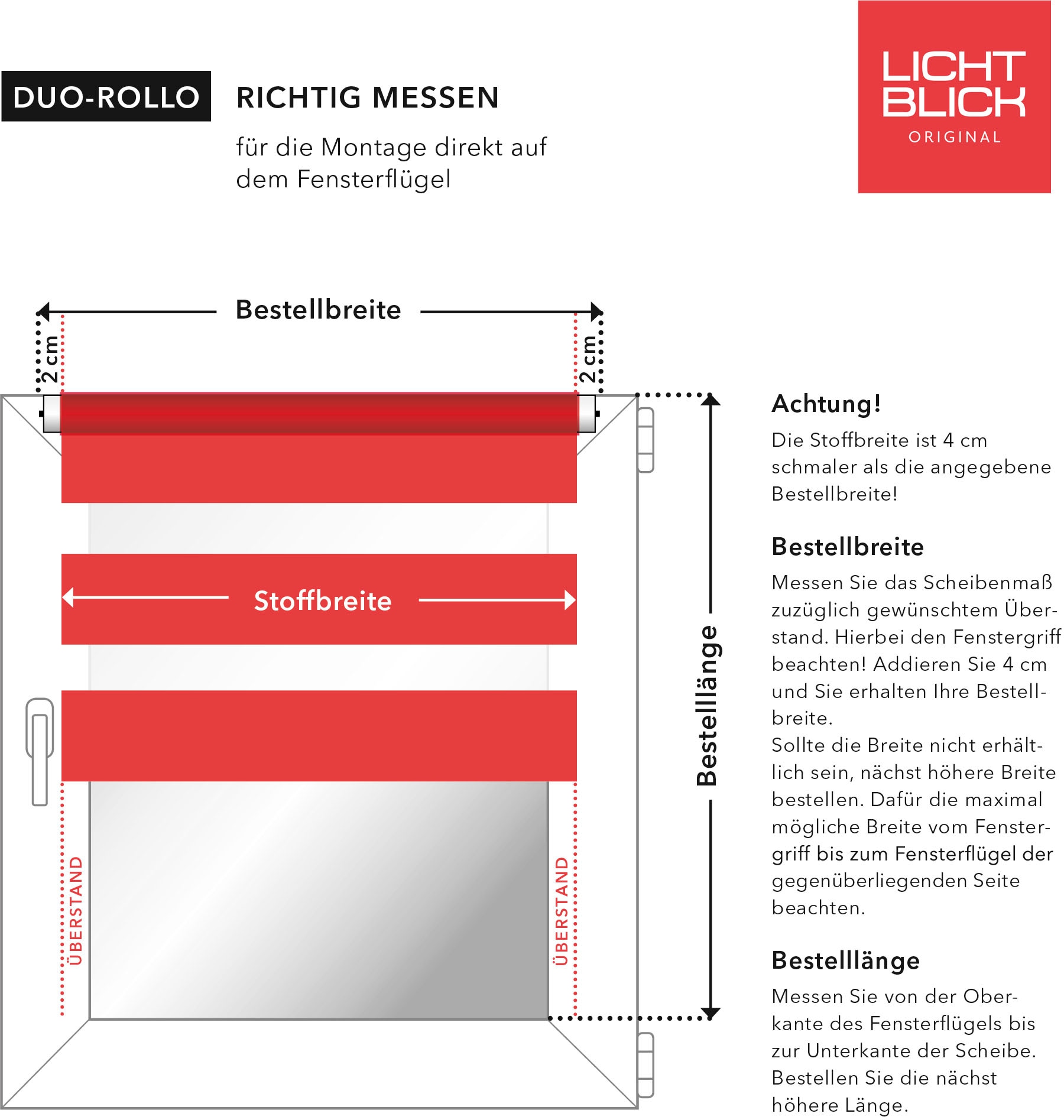 LICHTBLICK ORIGINAL Doppelrollo freihängend, BAUR Rollo Heidelbeere«, Lichtschutz, »Duo | bedruckt Bohren, Motiv bestellen ohne