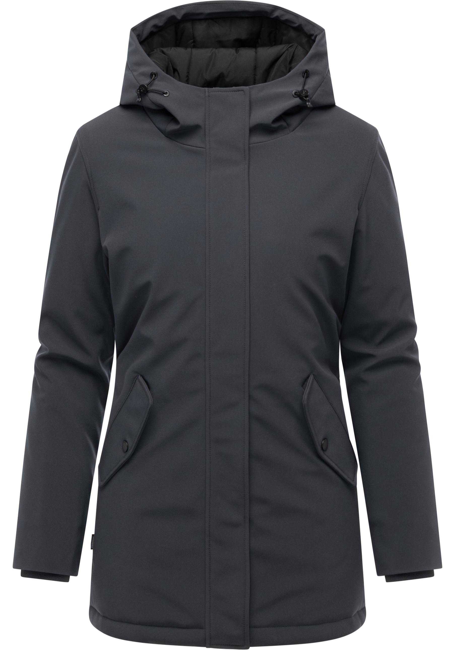 Ragwear Softshellmantel »Navanuti« Wasserdichter Übergangsmantel mit Kapuze