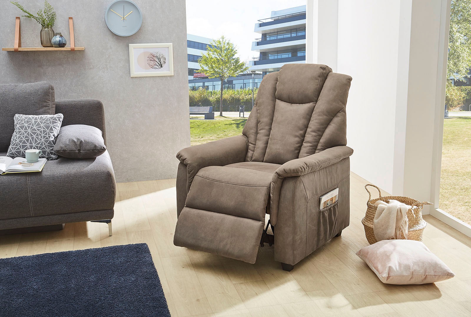 Jockenhöfer Gruppe "Frankfurt, B: 86 cm, Sitzhöhe: 48 cm" mit Relax- & Liegefunktion, Taschenfederkern-Polsterung