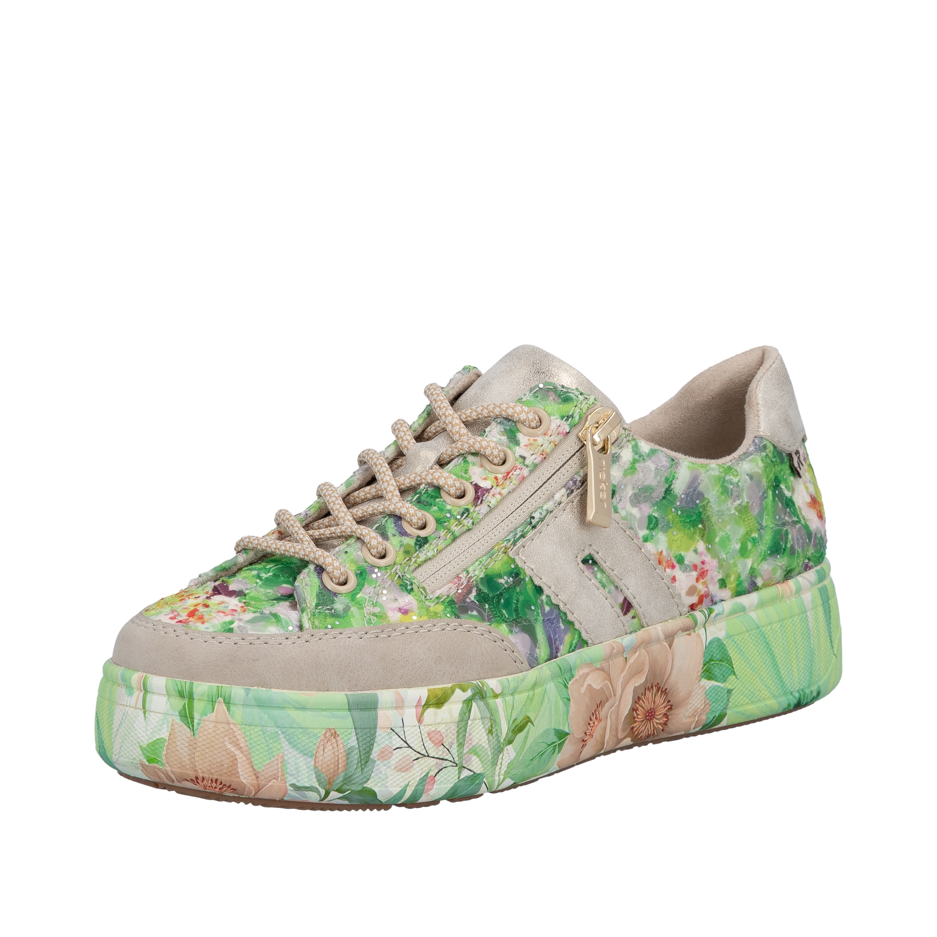 Rieker Freizeitschuh, Halbschuh, Trend-Sneaker mit seitlichem Reißverschluss