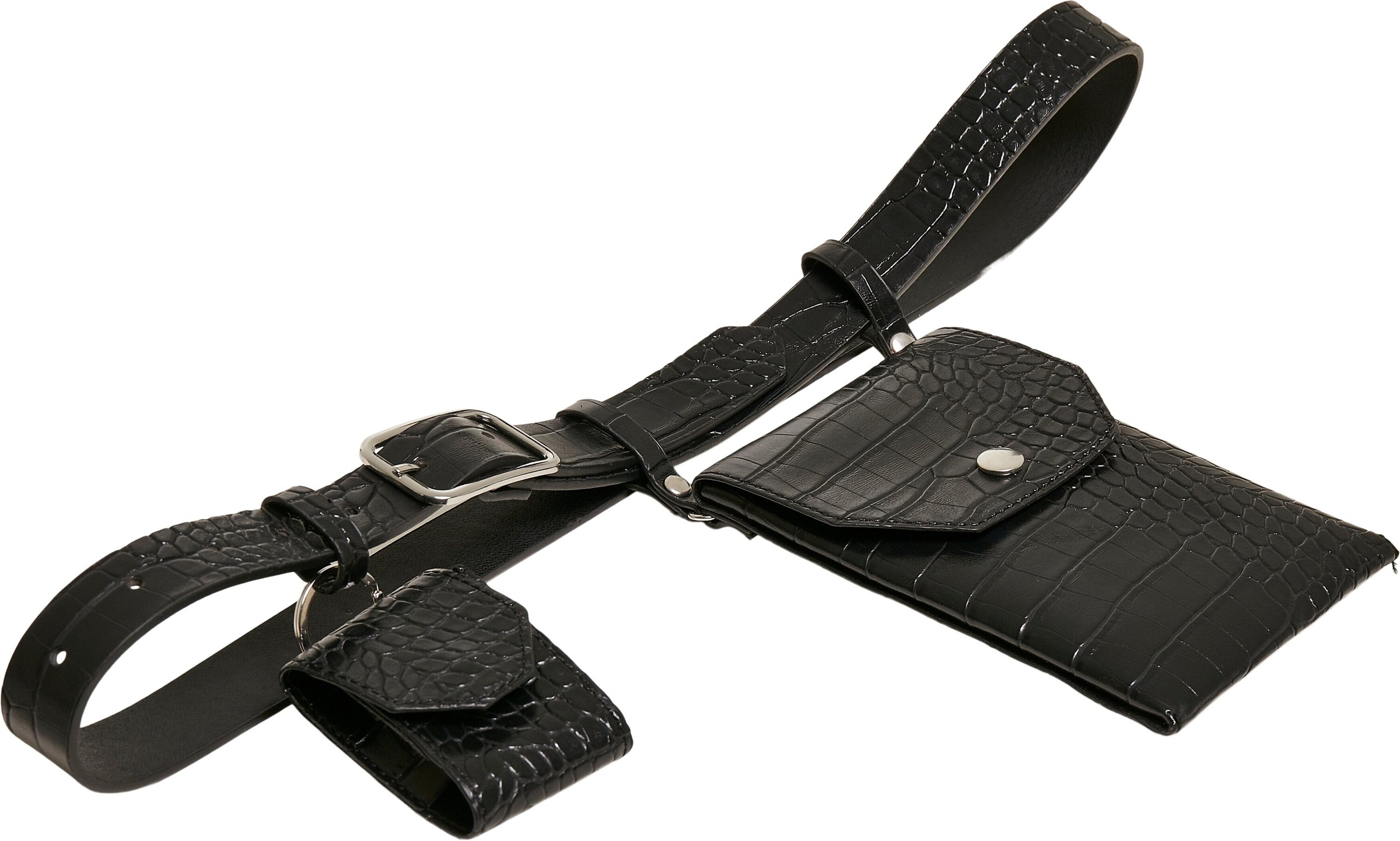 URBAN CLASSICS Hüftgürtel »Accessoires Croco Belt online kaufen Leather BAUR With Synthetic Pouch« 