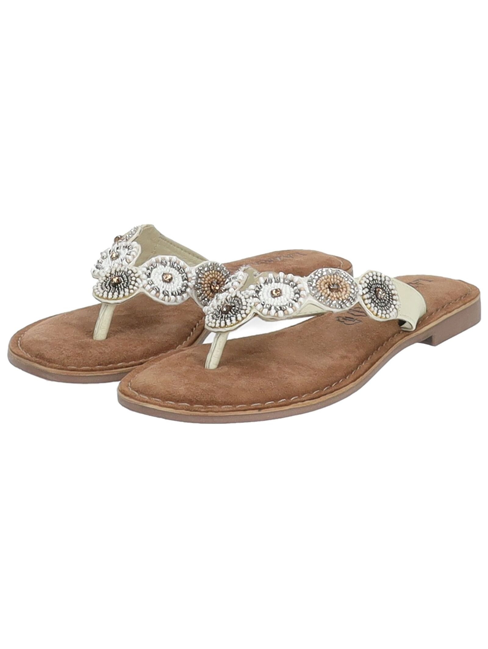 Lazamani Zehentrenner »Lazamani Sandalen Leder/Textil«