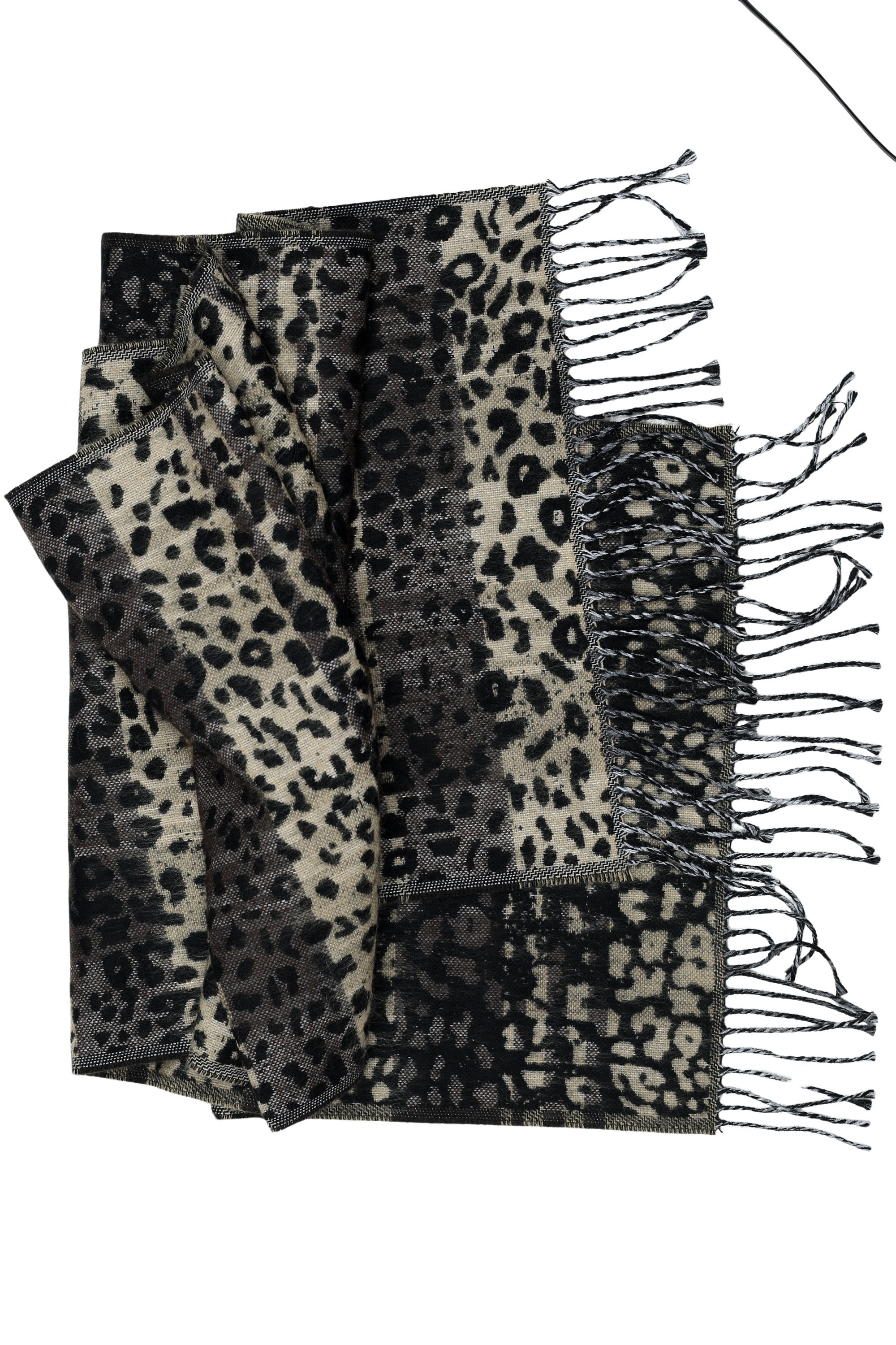 COLLEZIONE ALESSANDRO Wollschal »Leo«, Mit Leoparden-Muster, Made in Italy