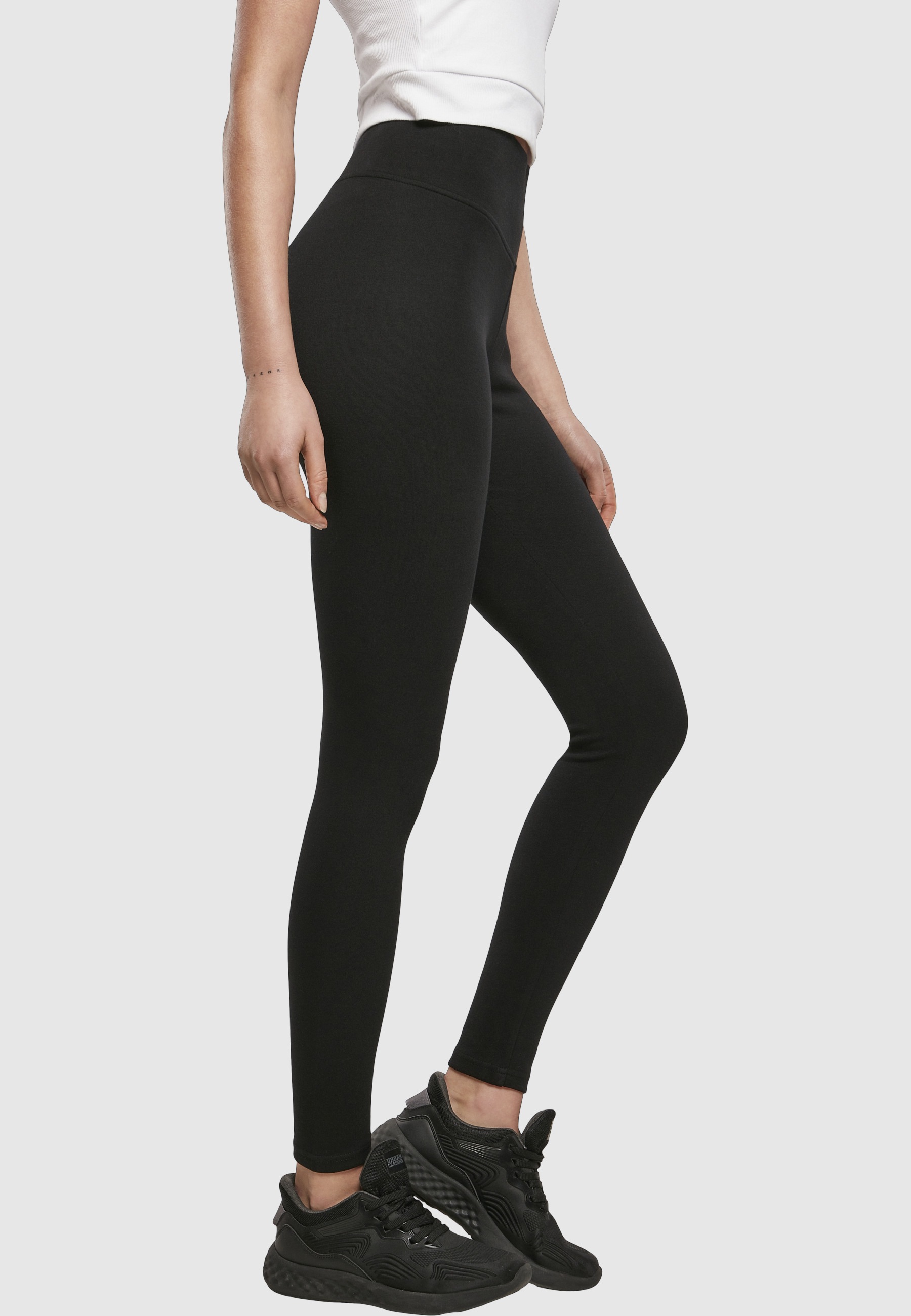 URBAN CLASSICS Leggings »Urban Classics Damen Ladies High Waist Branded Leggings«