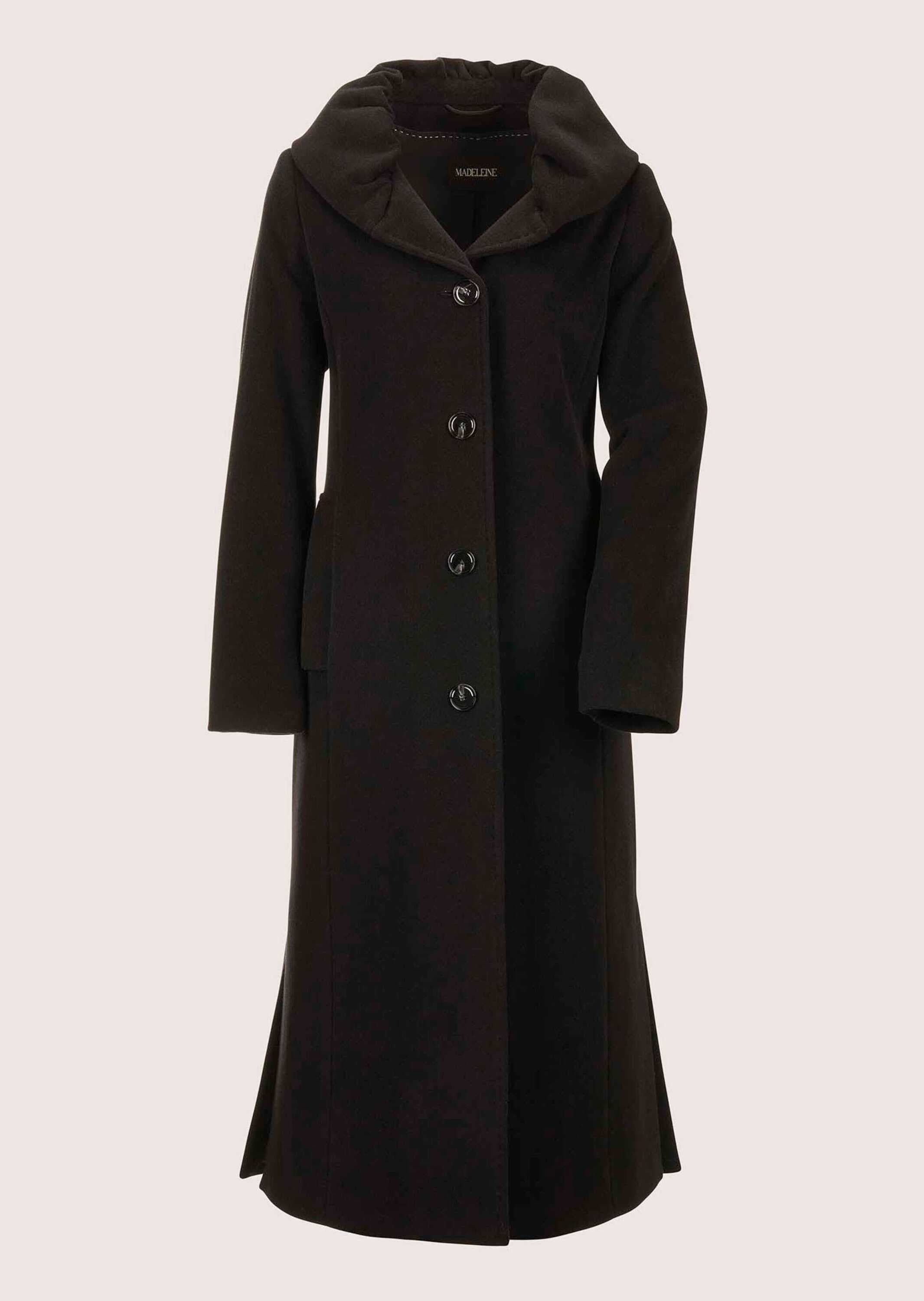 MADELEINE Langmantel "Wollmantel Eleganter Wintermantel mit Umschlagkragen" günstig online kaufen