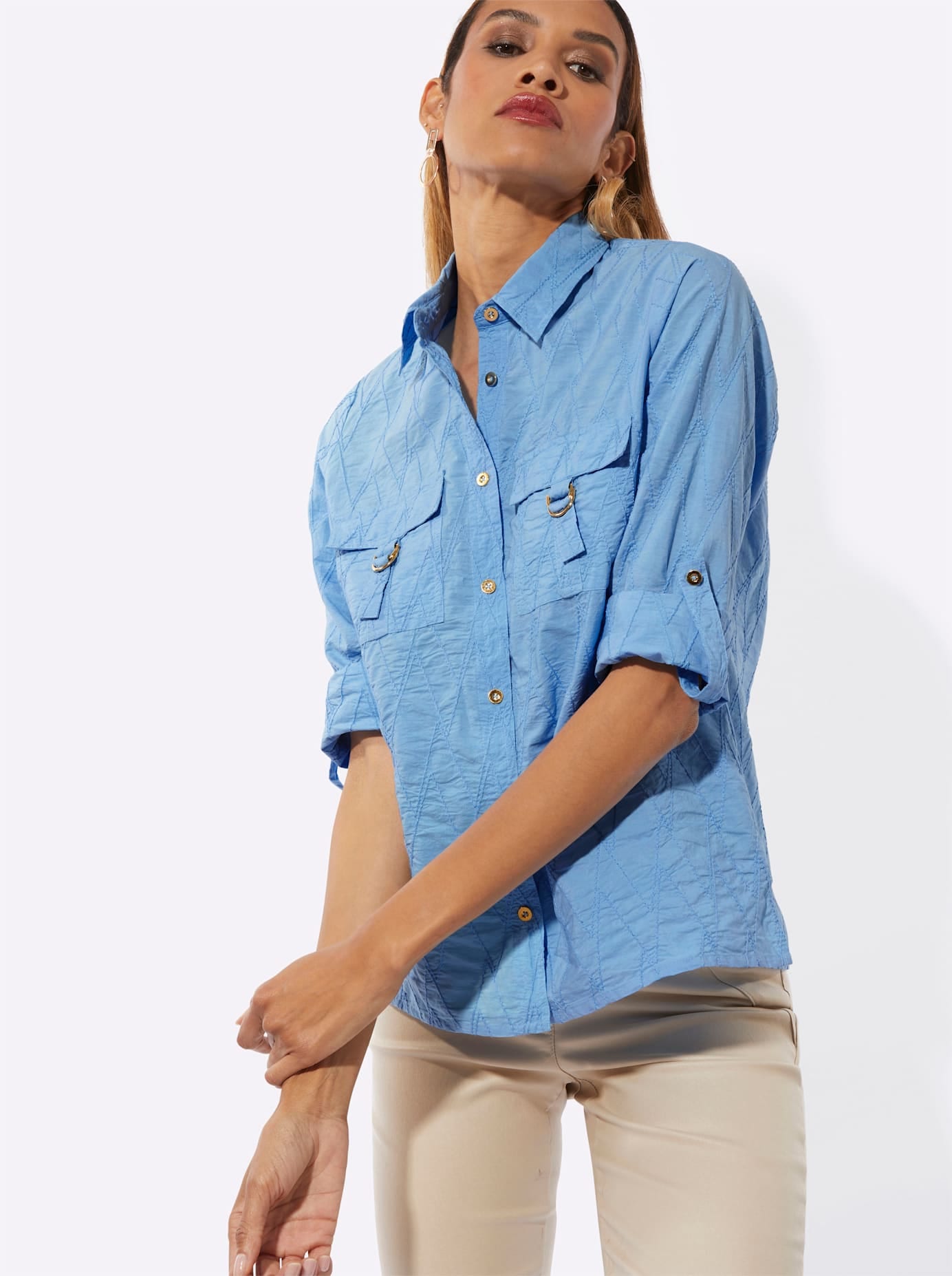 creation L Langarmbluse