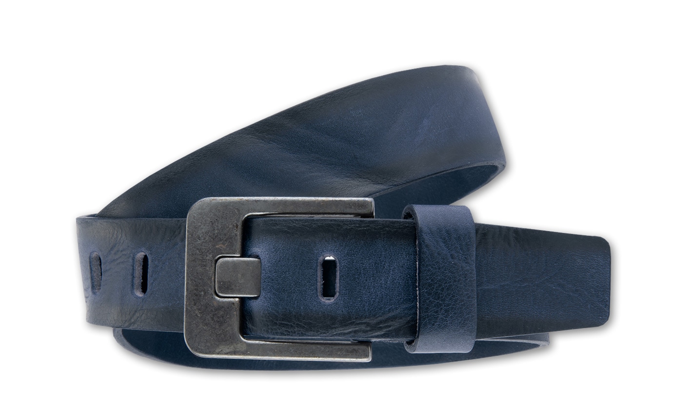 BERND GÖTZ Ledergürtel "Ledergürtel mit markanter dunkler Designschließe" günstig online kaufen