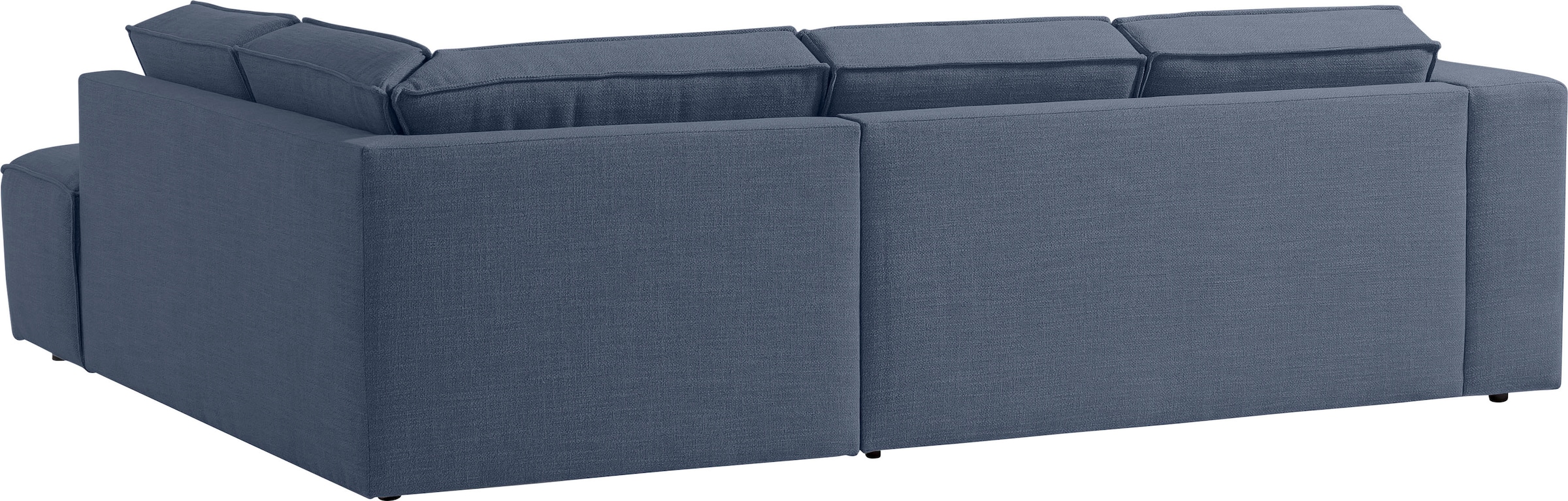 TRENDMANUFAKTUR Ecksofa »Dice, aktuelles Design, L-Form, mit komfortabler«, Sitztiefenverstellung und Kaltschaumpolsterung toller Sitzkomfort