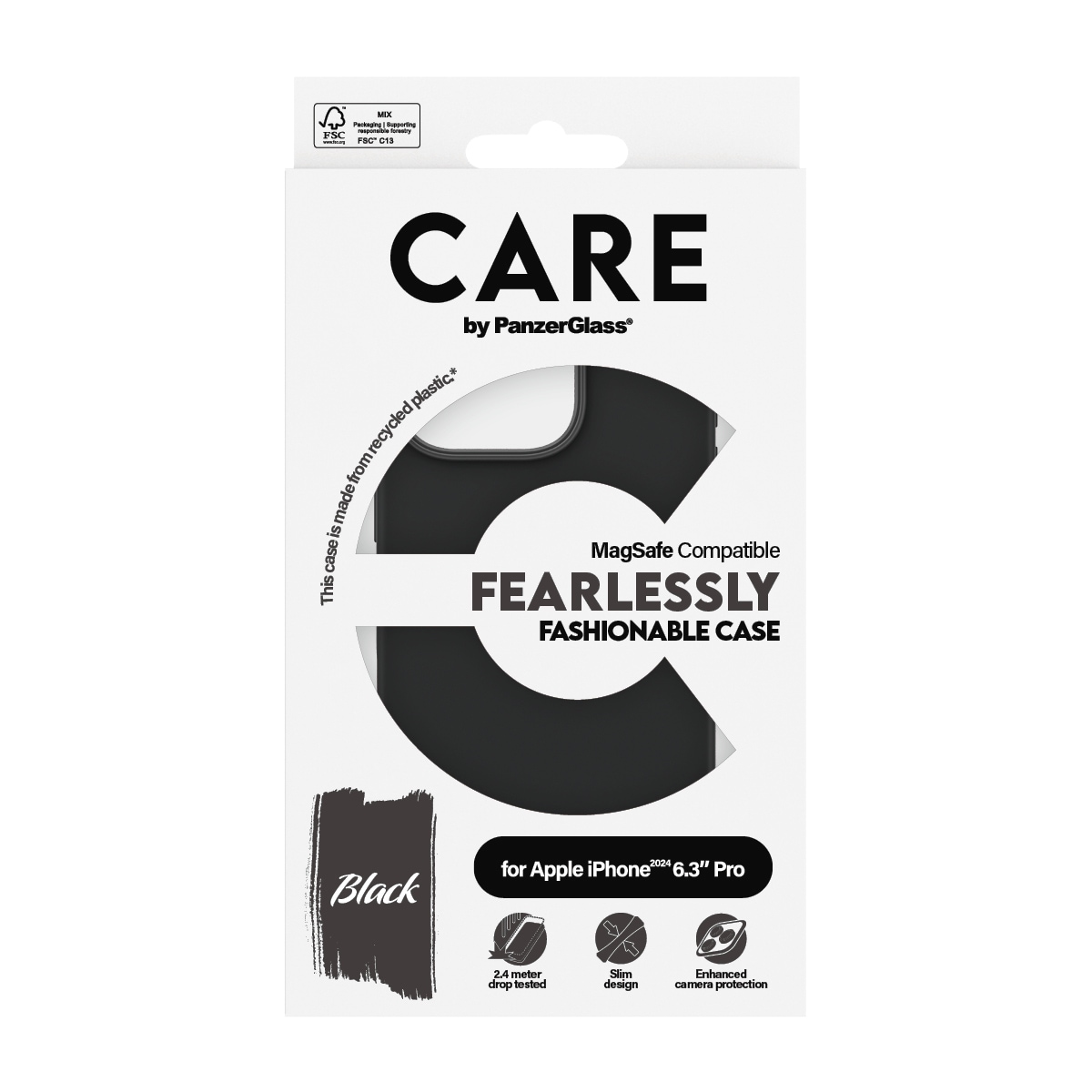 CARE by PanzerGlass Handyhülle »Fashionable Case für Apple iPhone 16 Pro«, Backcover, Schutzhülle, Handyschutzhülle, Case, Schutzcase, stoßfest