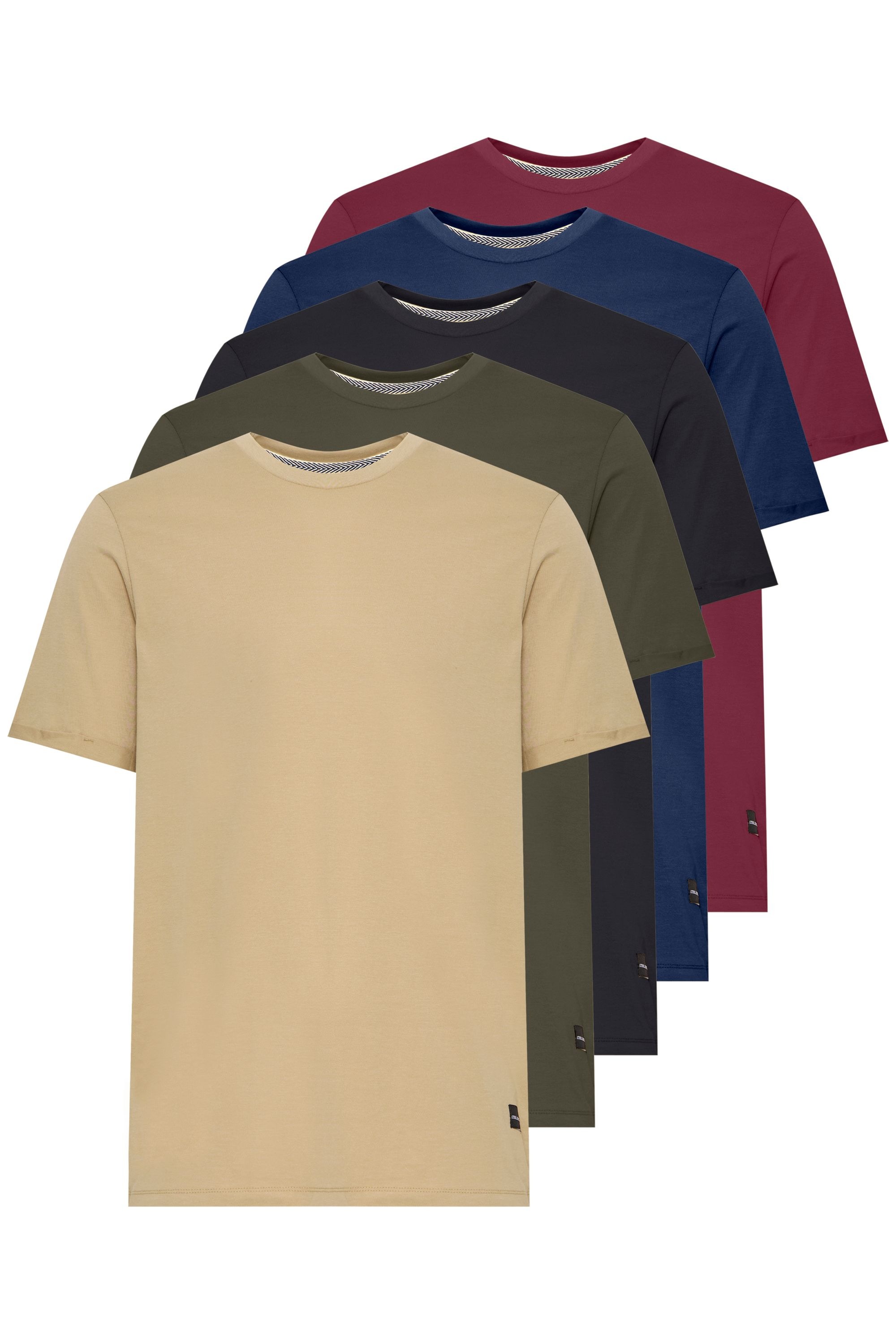 Blend T-Shirt "BHtee 5 Pack" Basic T-Shirt mit Rundhalsausschnitt günstig online kaufen