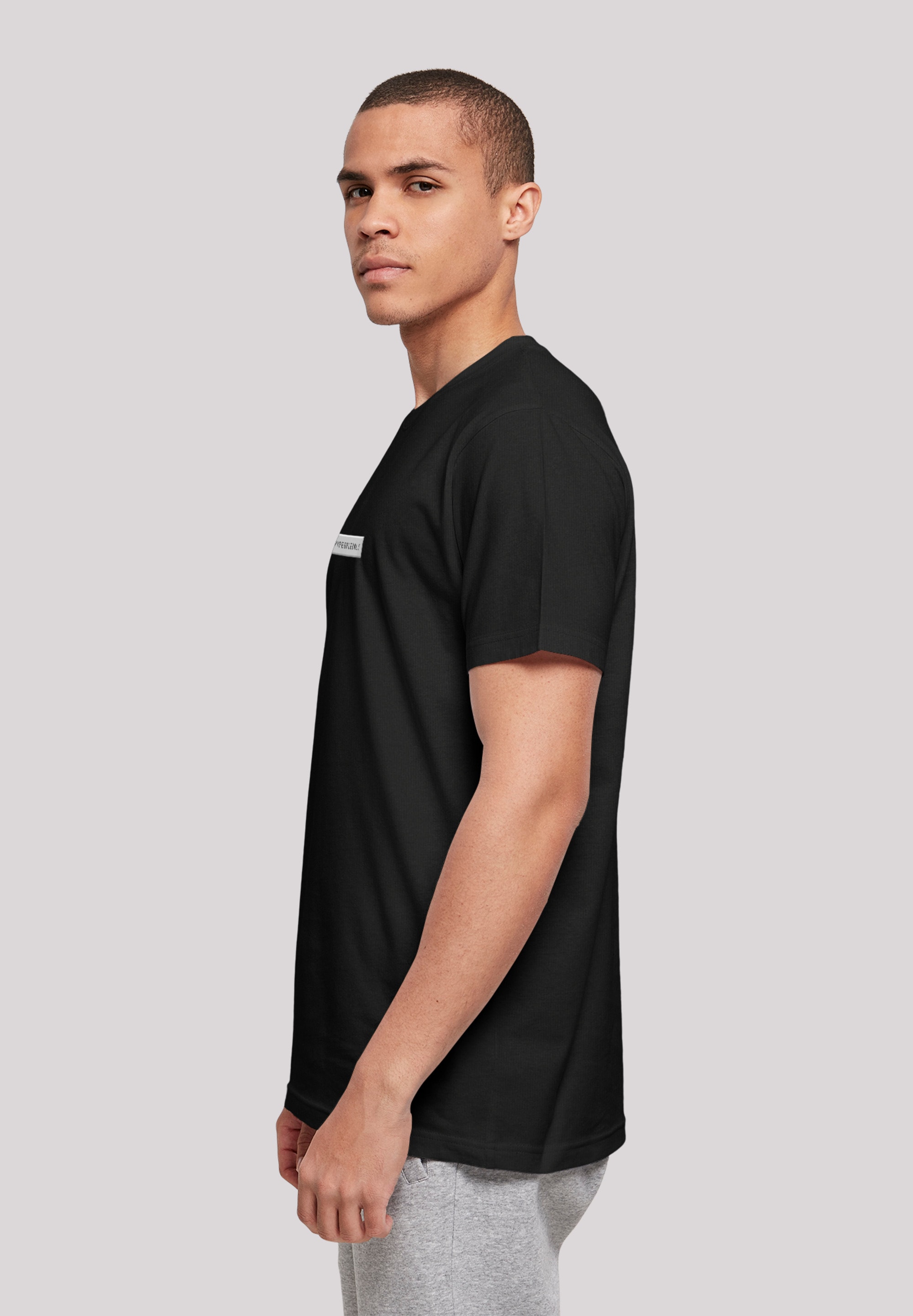 F4NT4STIC T-Shirt »Happy People Only Good Vibes«, Print