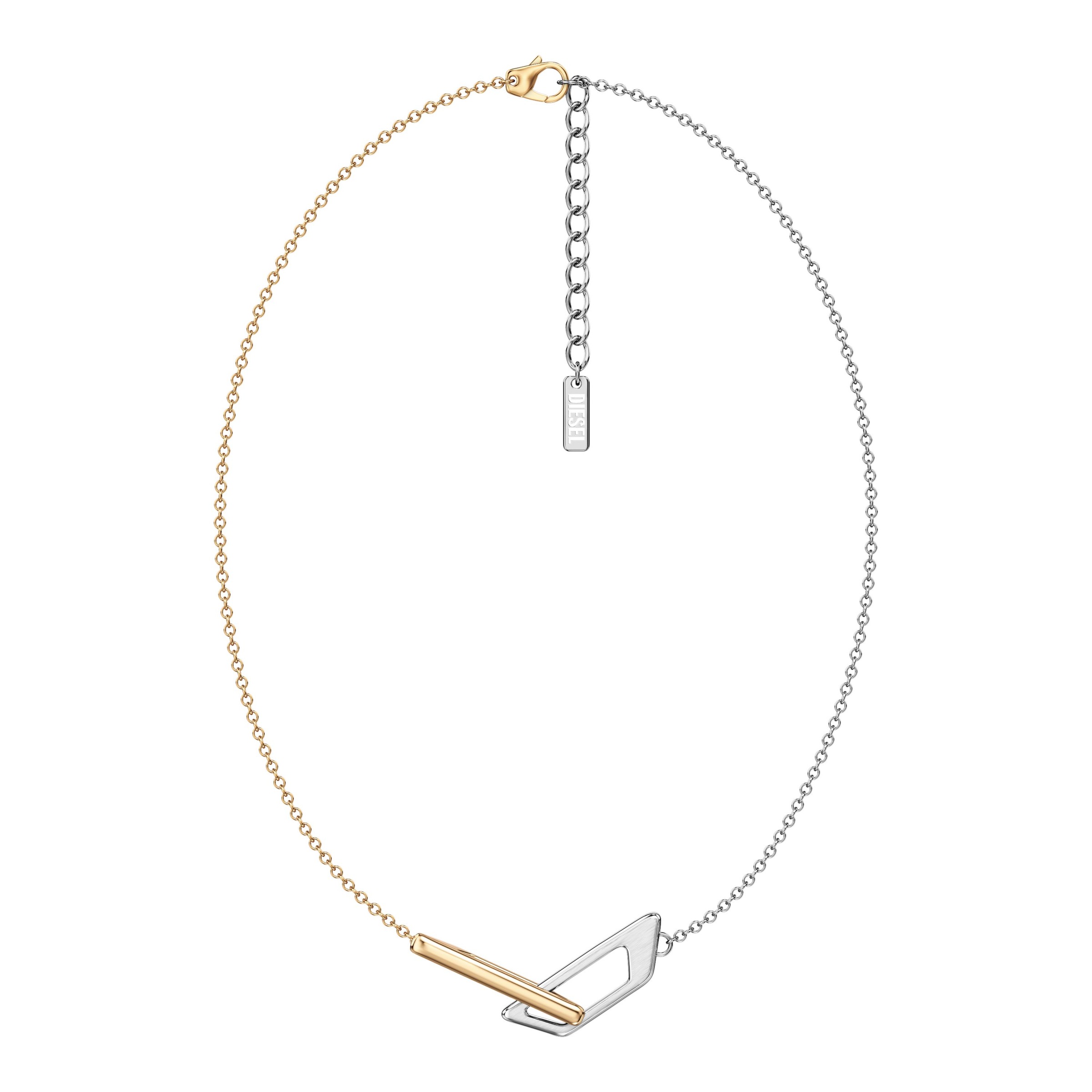 Diesel Kette mit Anhänger »Schmuck Geschenk Edelstahl Halsschmuck Halskette D Logo«