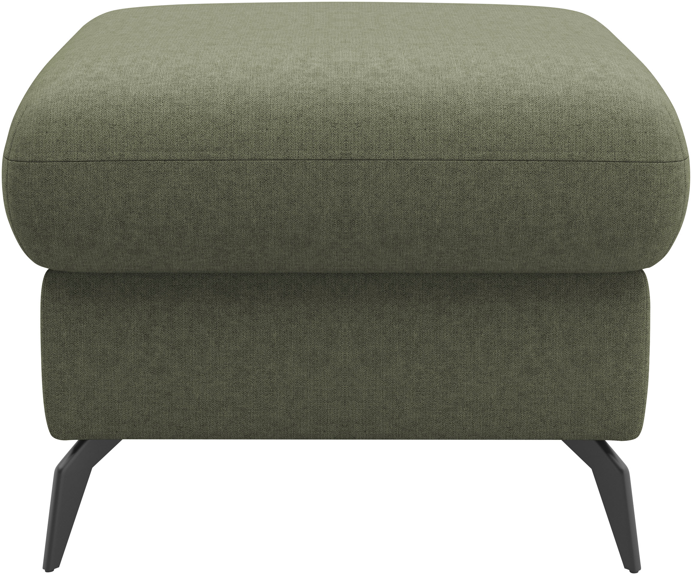 Thumbnail - Home affaire Polsterhocker "Rochelle" 1 Stk. tlg. moderne 15 cm Metallfüße