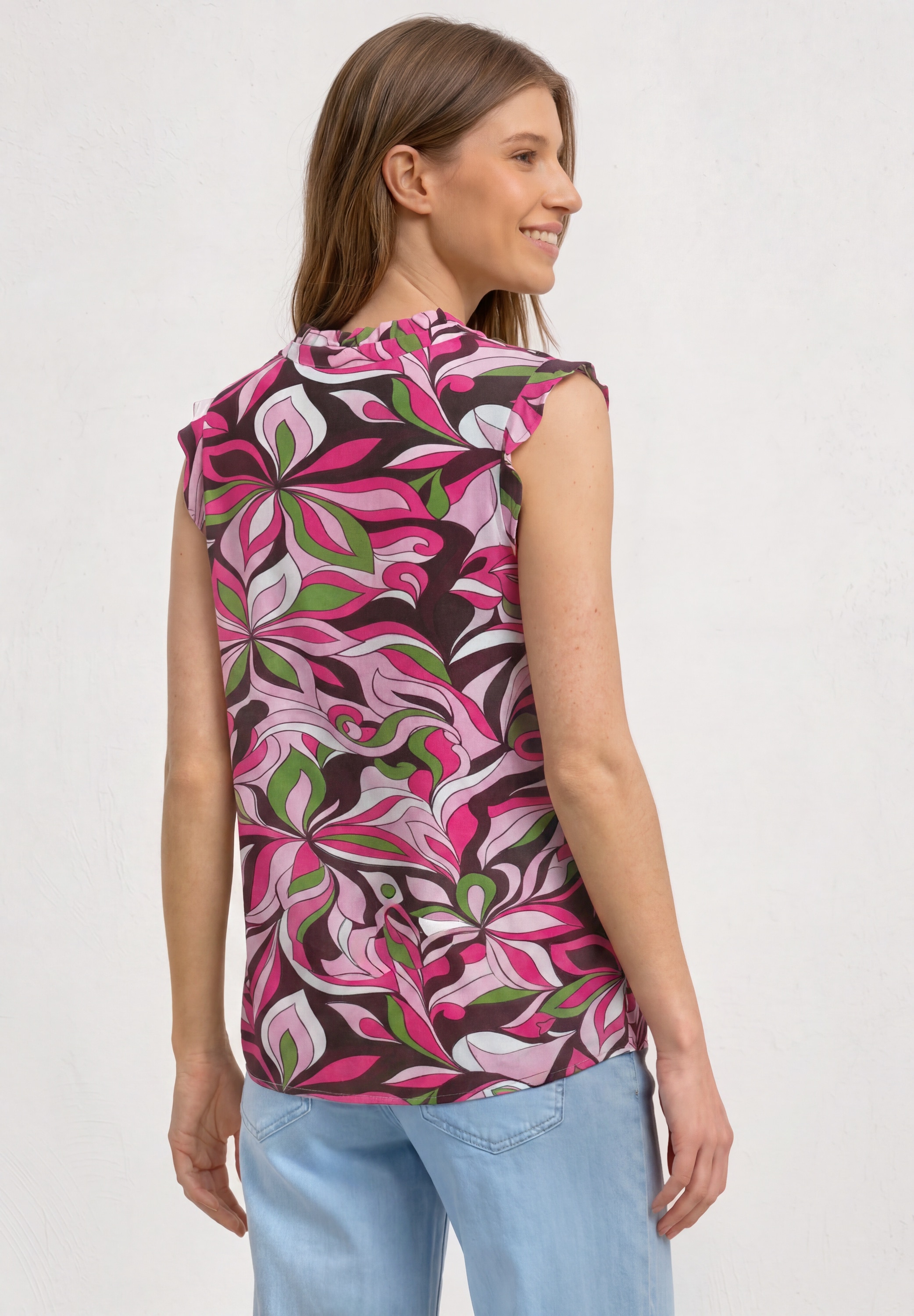 STREET ONE Shirttop mit Rüschendetails