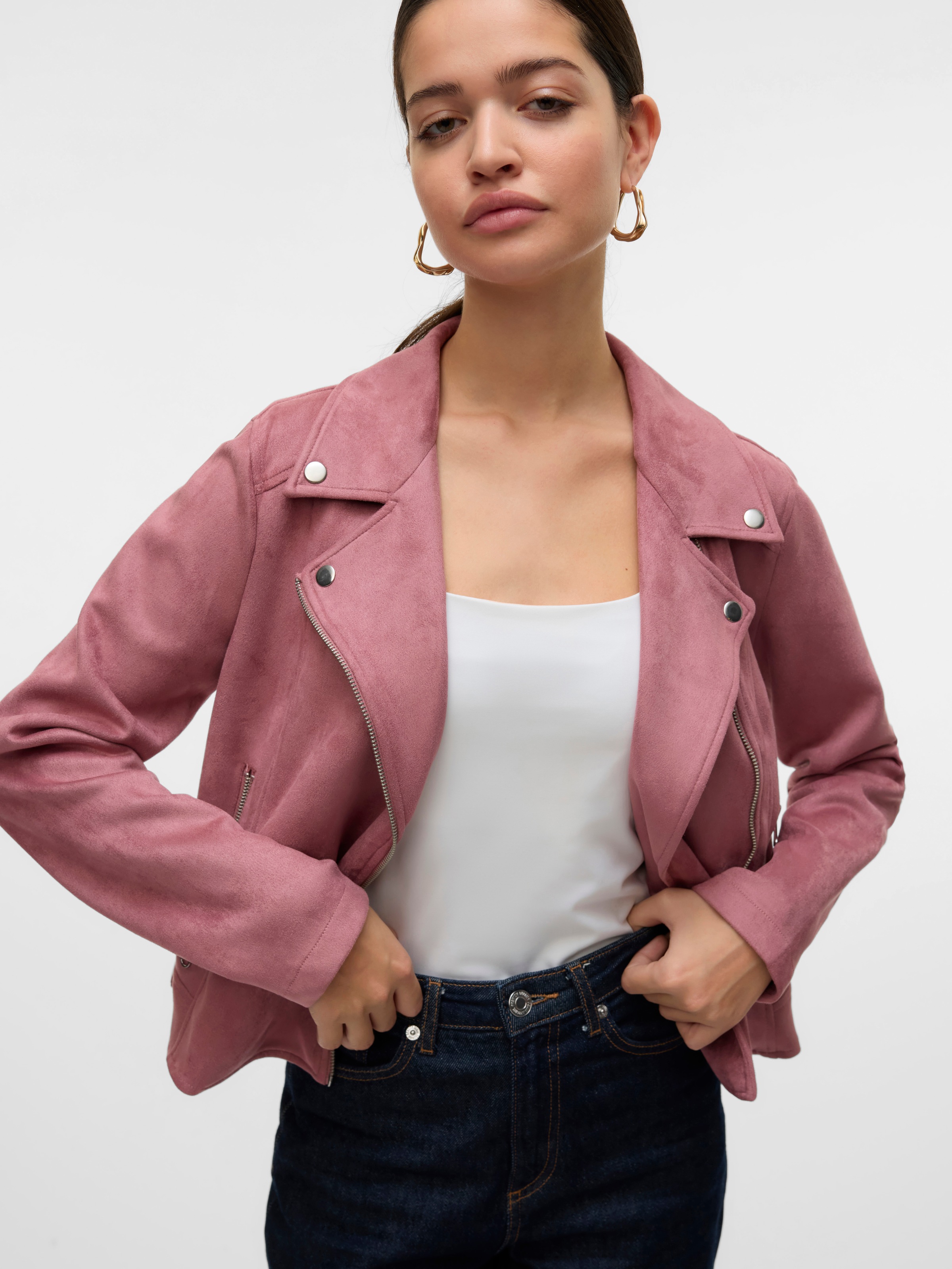 Vero Moda Lederimitatjacke "VMJOSE SHORT FAUX SUEDE JACKET GA NOOS" günstig online kaufen