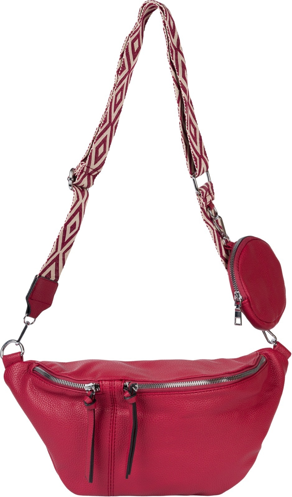 styleBREAKER Umhängetasche "Halbmond Crossbody Bag Set 3-Teilig"