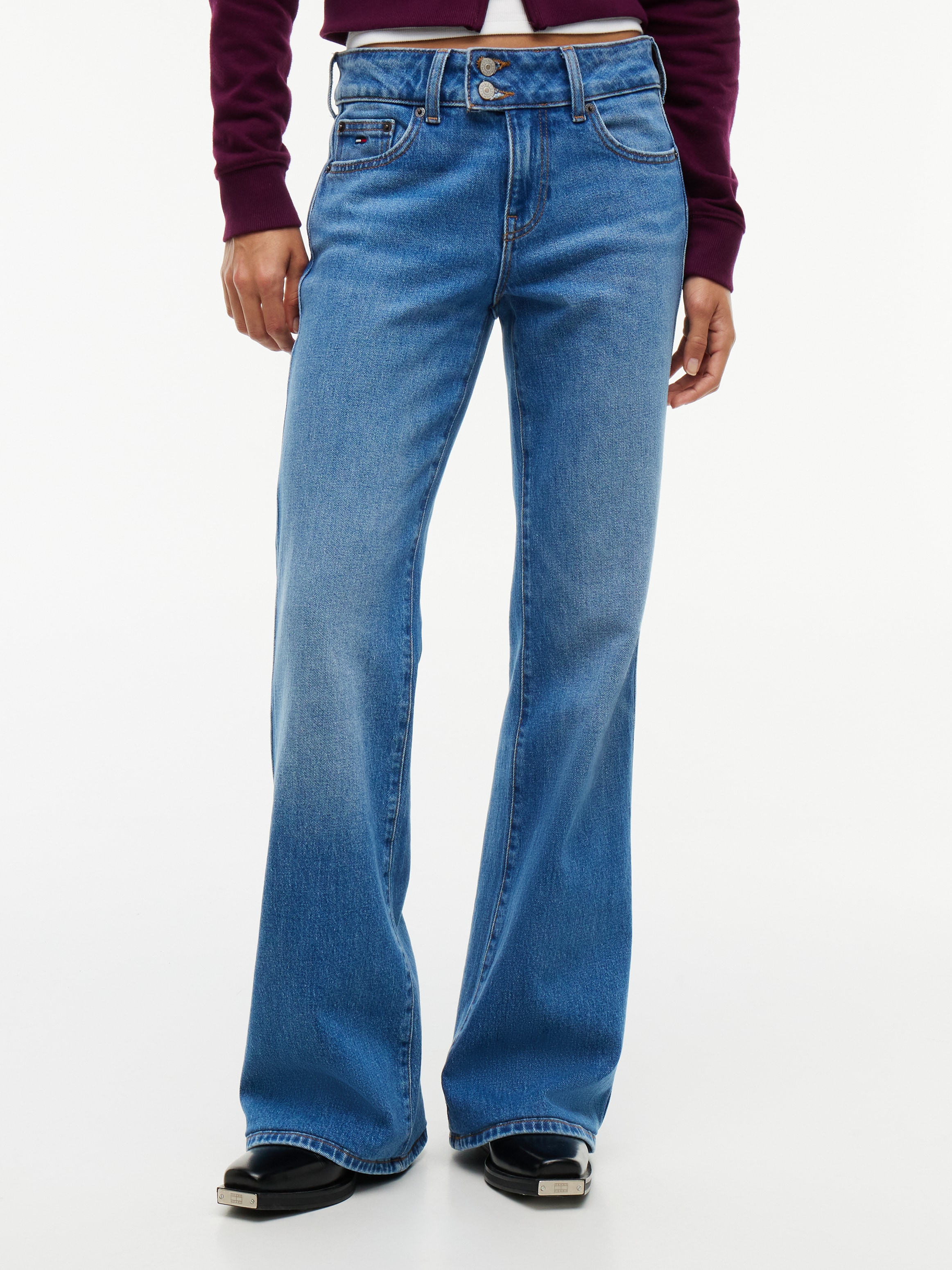 Tommy Jeans Bootcut-Jeans "SIA LOW RISE BOOTCUT BJ0133" Baumwollmischung