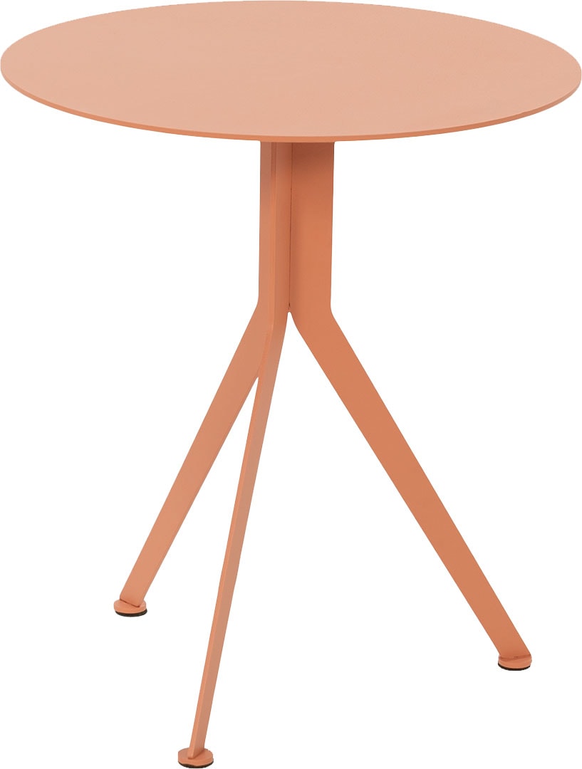 Beistelltisch SPINDER DESIGN, orange, Wohnzimmer, Tische, "DALEY HIGH", Beistelltisch aus Stahl