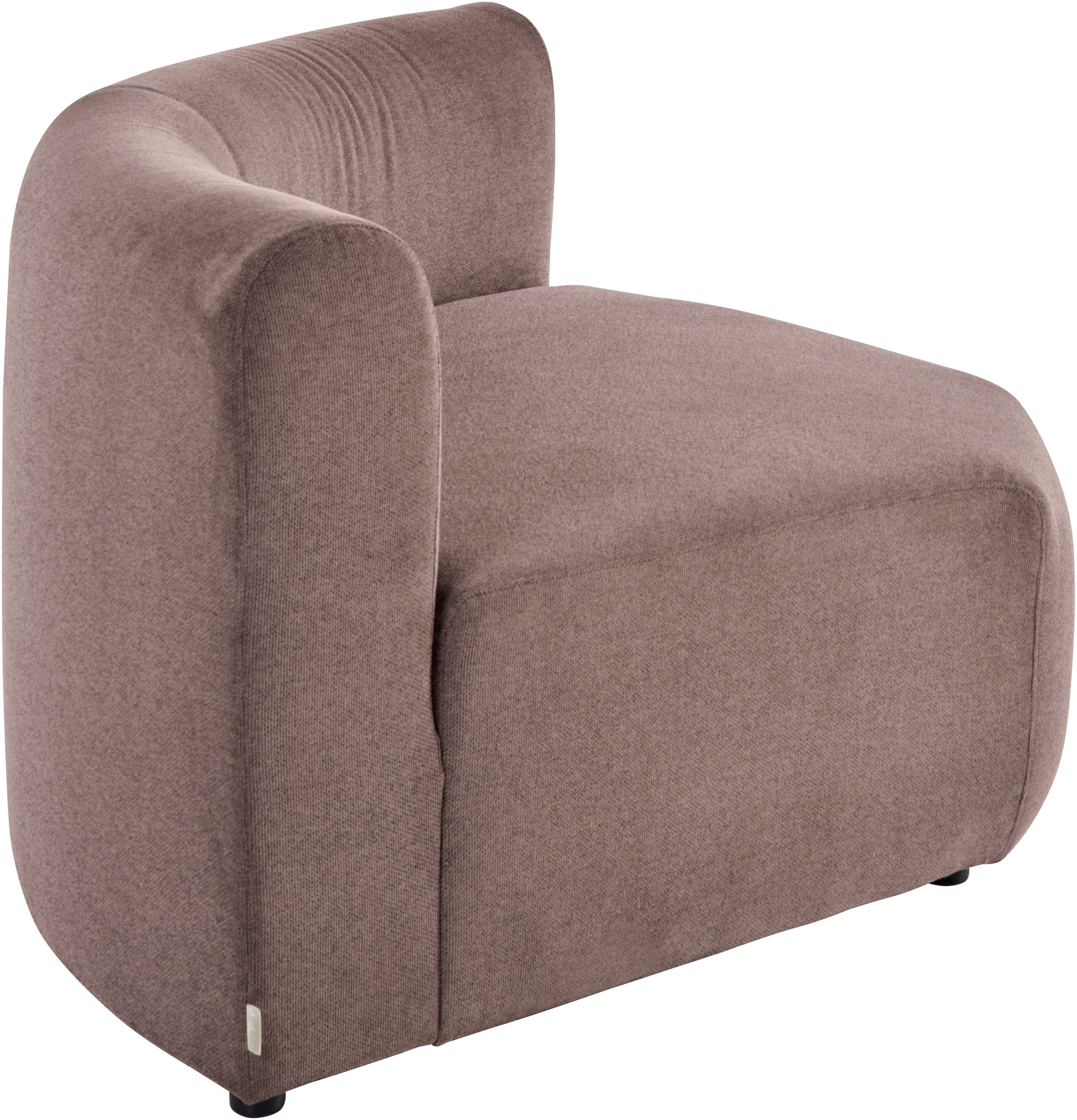 LeGer Home by Lena Gercke Sofa-Eckelement »LYZA mit gerundeter Rückenlehne, Maße B/T/H: 122/104/74 cm«, als Modul oder separat verwendbar, für individuelle Zusammenstellung
