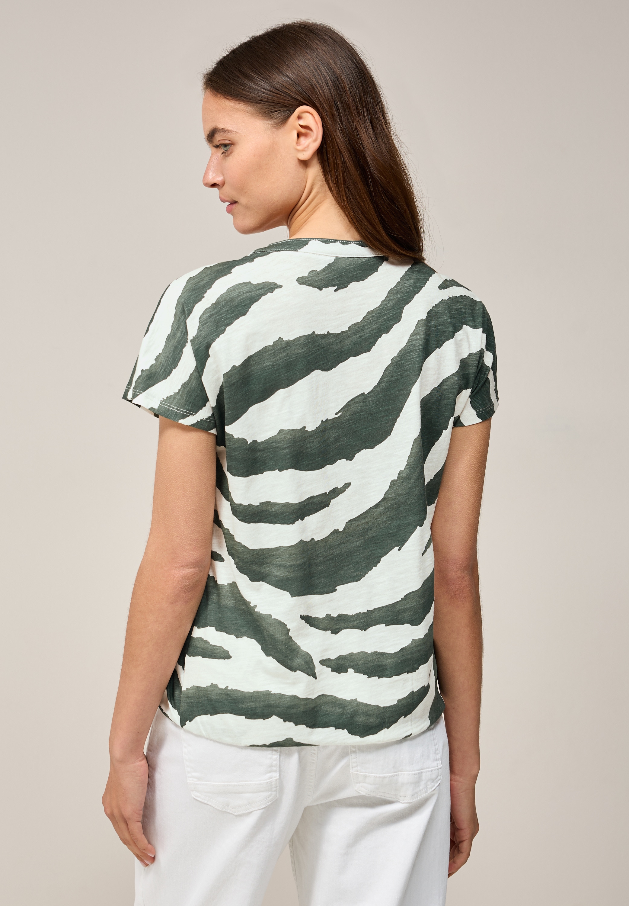 Cecil T-Shirt, mit Elastiksaum