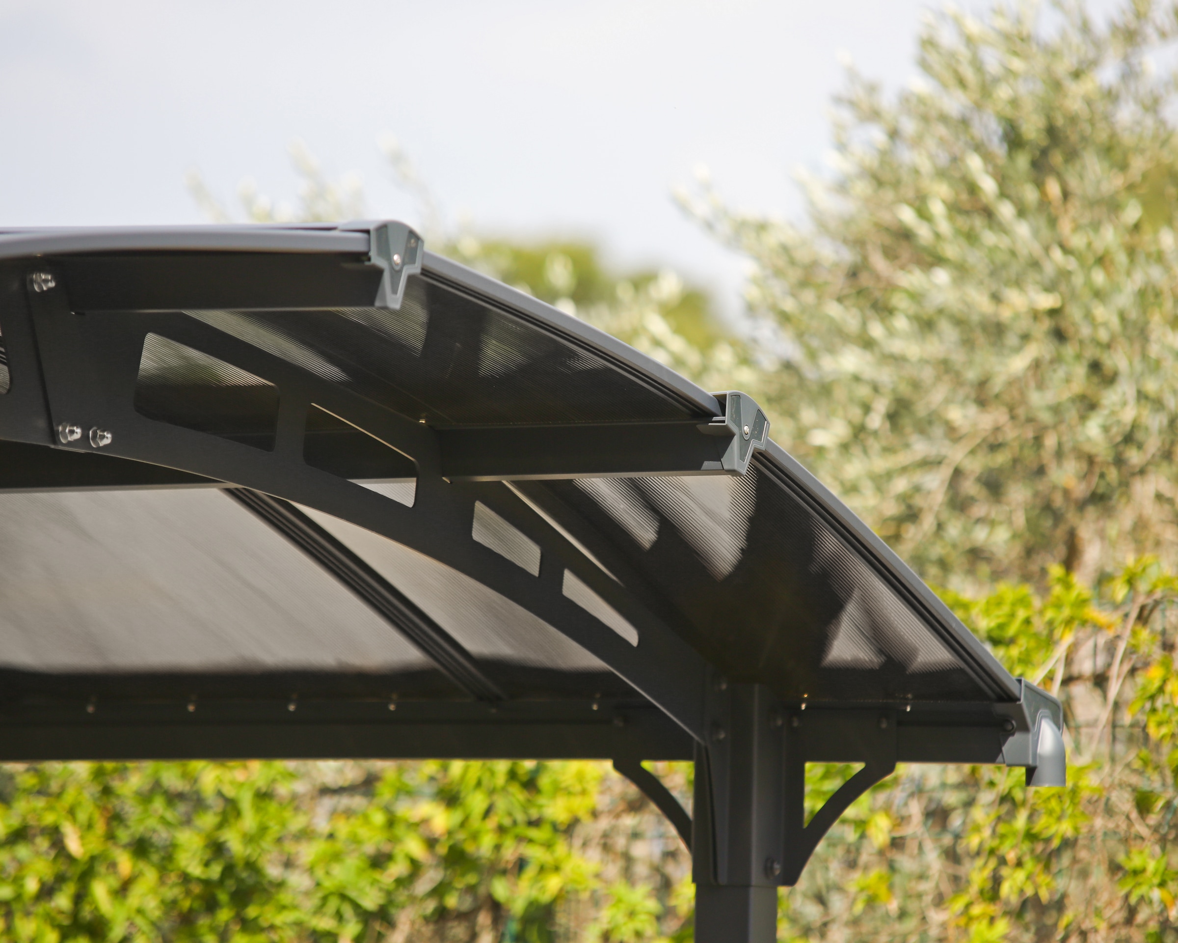 Palram - Canopia Einzelcarport »Alpine«, Aluminium, 319 cm, Anthrazit, wartungsfrei
