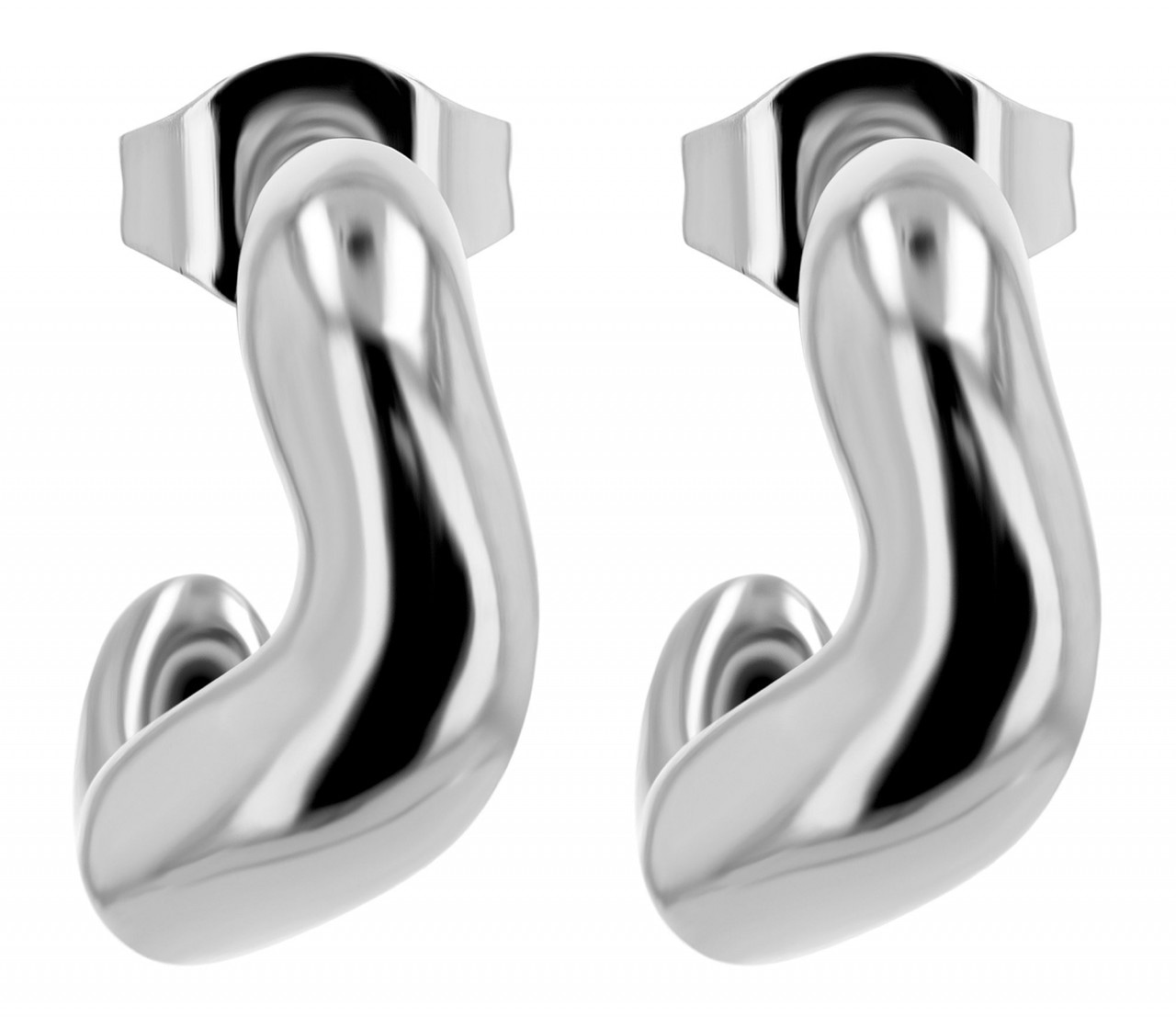 Adelia´s Paar Ohrhänger »Damen Ohrstecker aus poliertem Edelstahl«