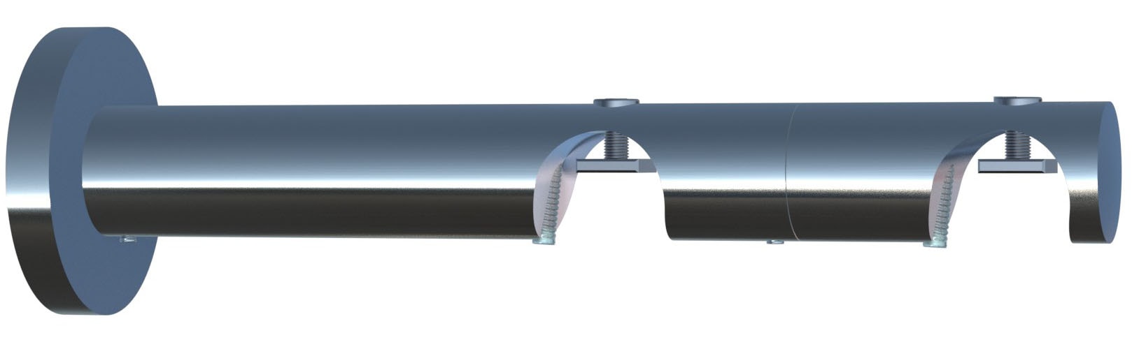 indeko Kombiträger, (1 St.), Ø 20 mm für Vorhangstangen und Innenlaufsysteme