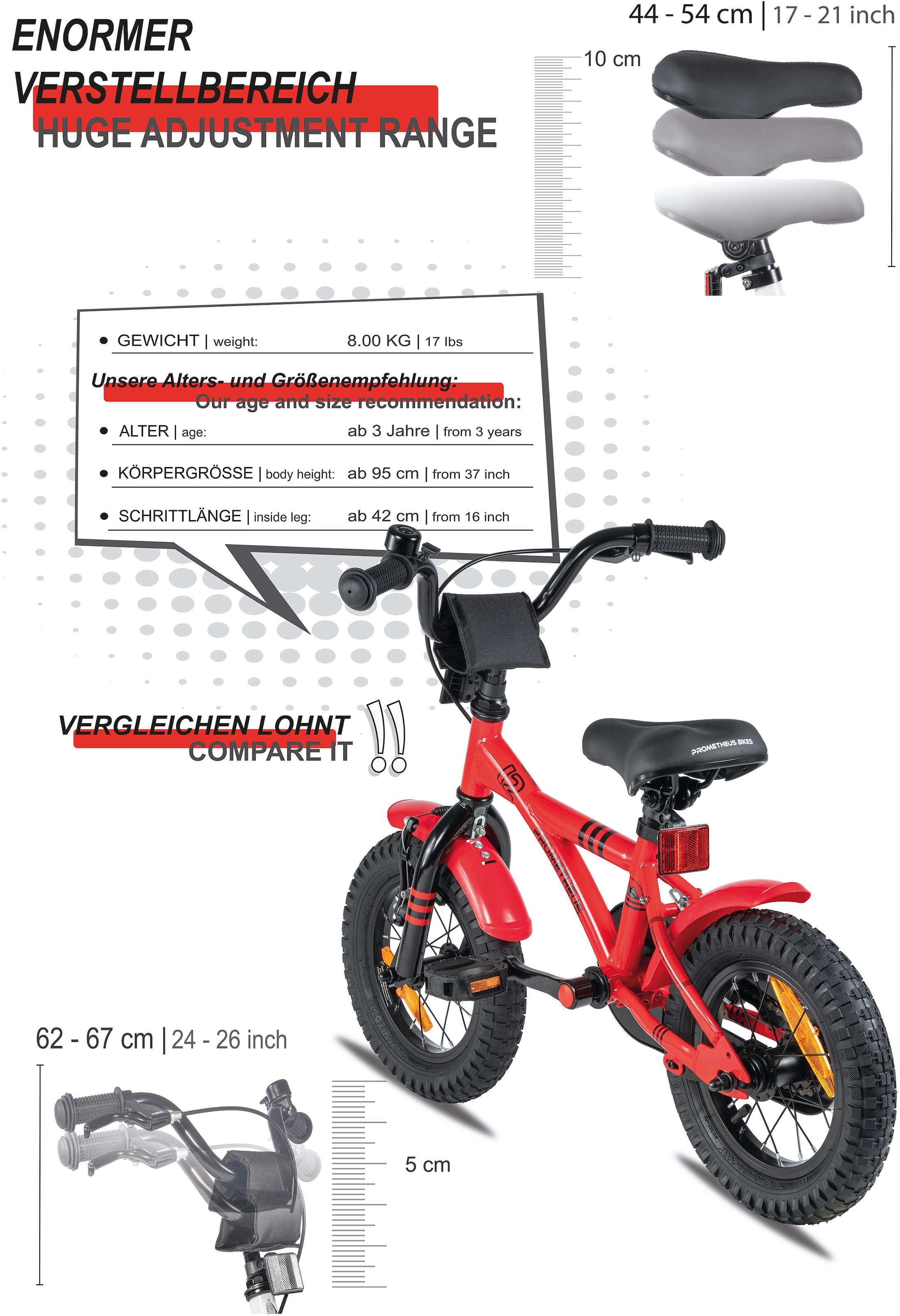 PROMETHEUS BICYCLES Kinderfahrrad »Hawk«, 1 Gang