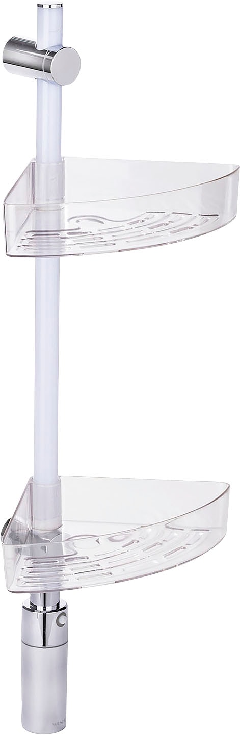 Duschregal »LED Duscheckregal«, 74 cm, LED-Duschstange mit Bewegungsmelder und 2 Ablagen