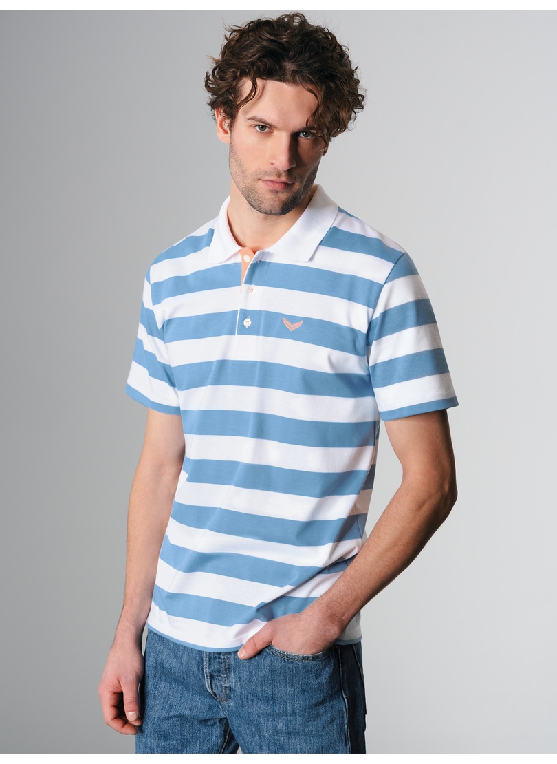 Trigema Poloshirt "TRIGEMA Heavy Poloshirt mit Ringelmuster" 1 Stk. tlg. günstig online kaufen